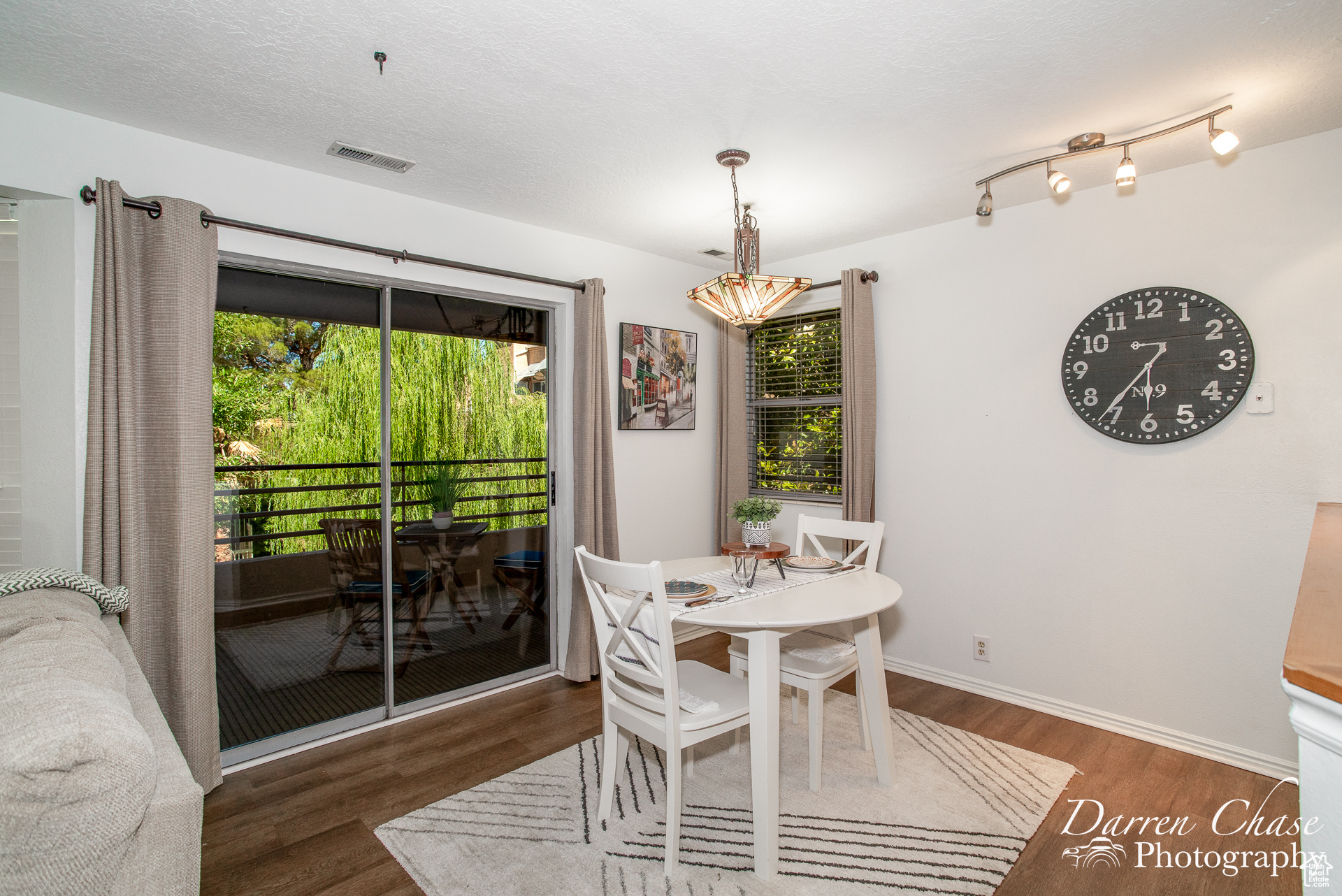 Dining room and door to back covered patio