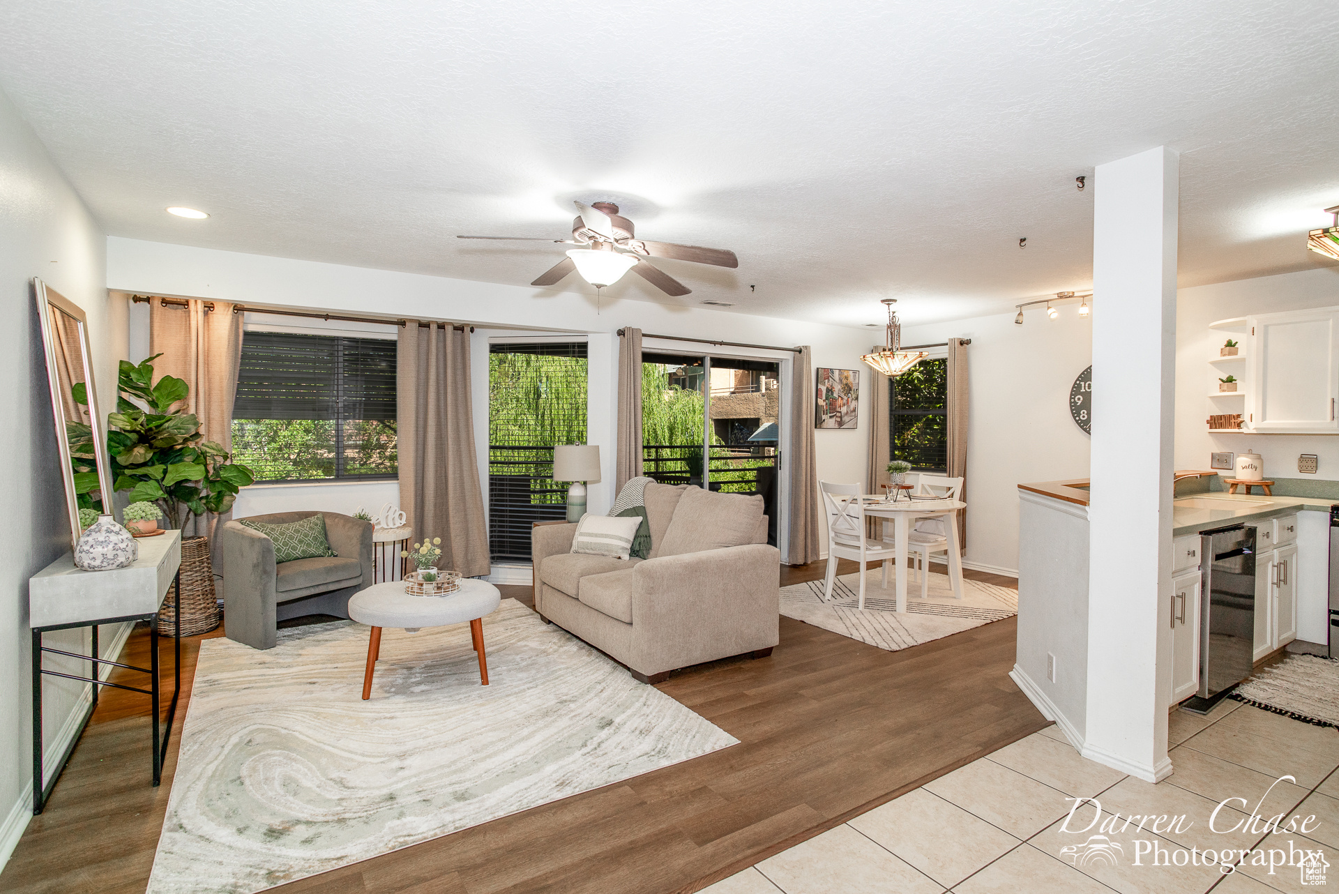 Open floor plan living area