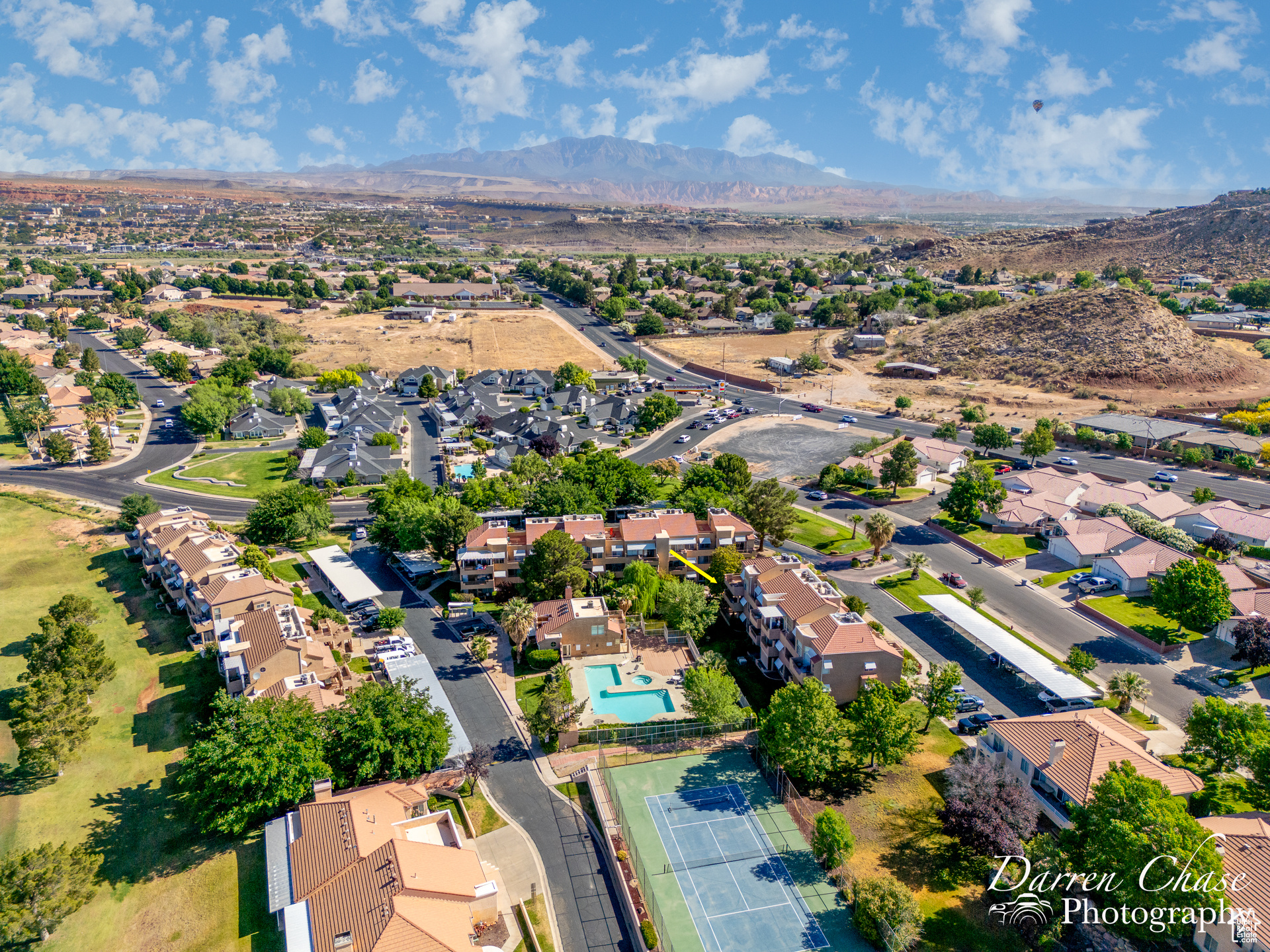 Drone view of complex