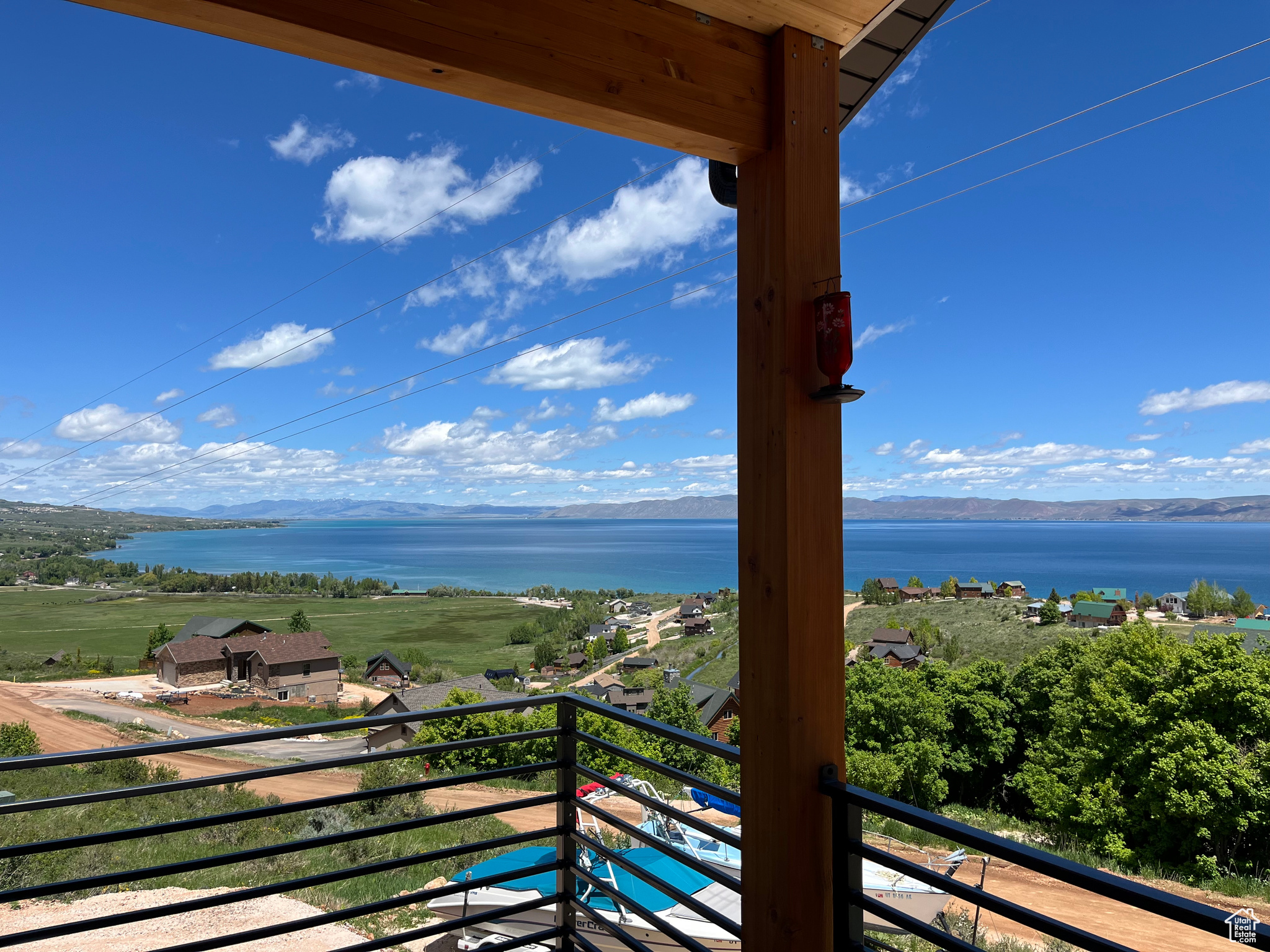 Upper deck Exterior space featuring a water view