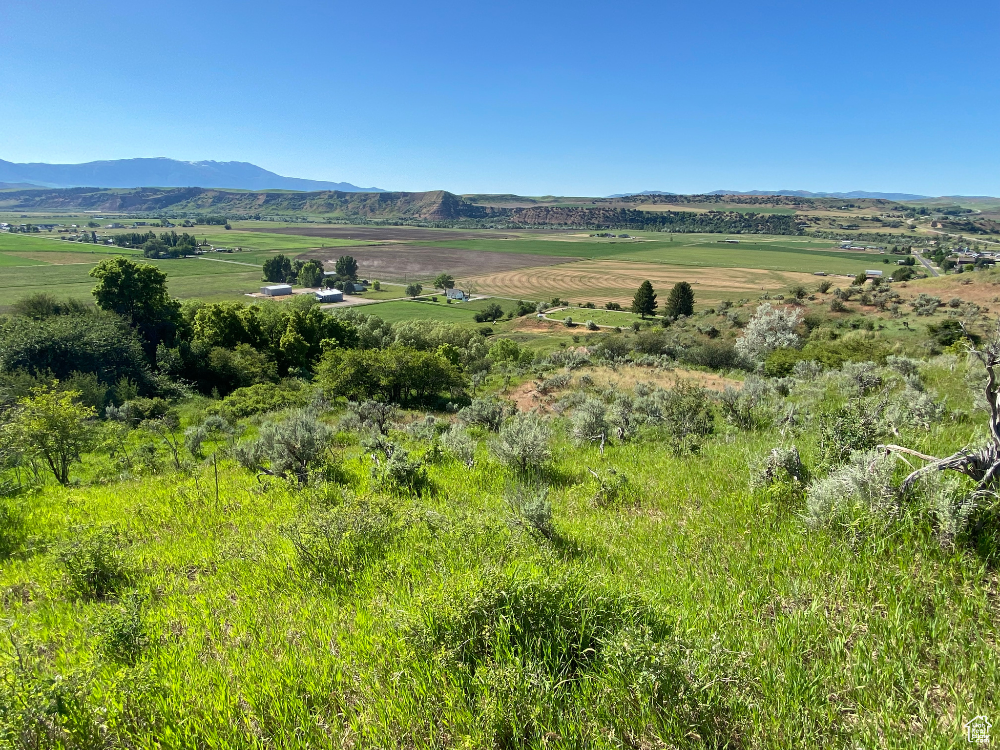 Mountain view with a rural view