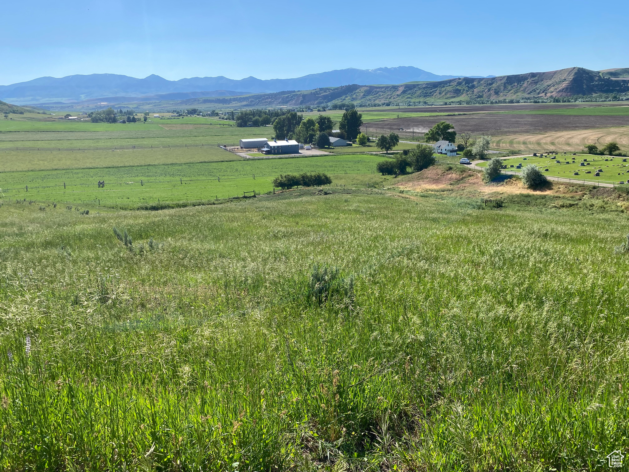 Mountain view with a rural view