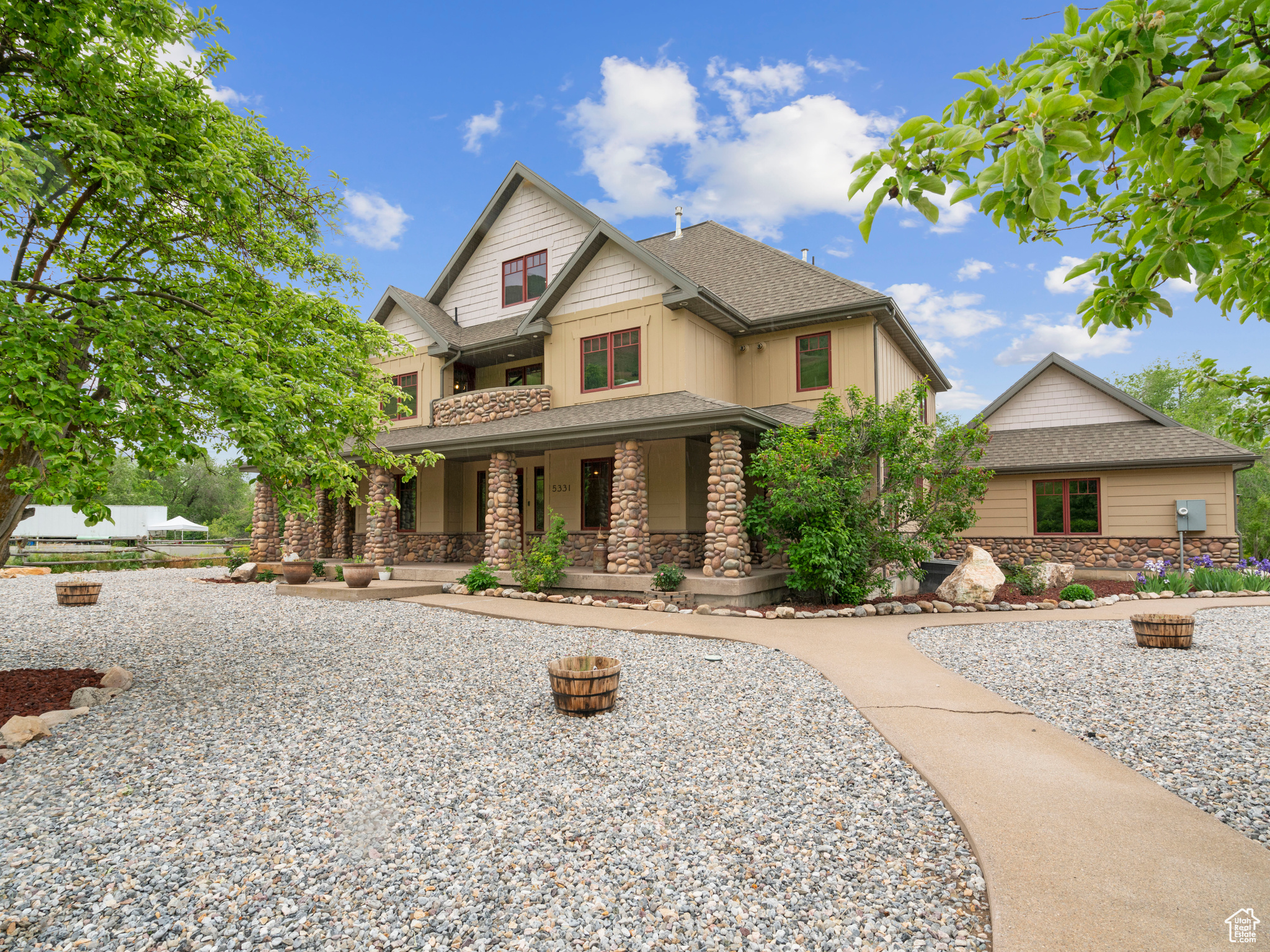 View of craftsman-style house