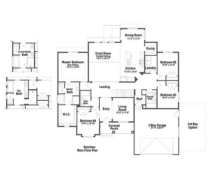 General floor plan - Options will vary