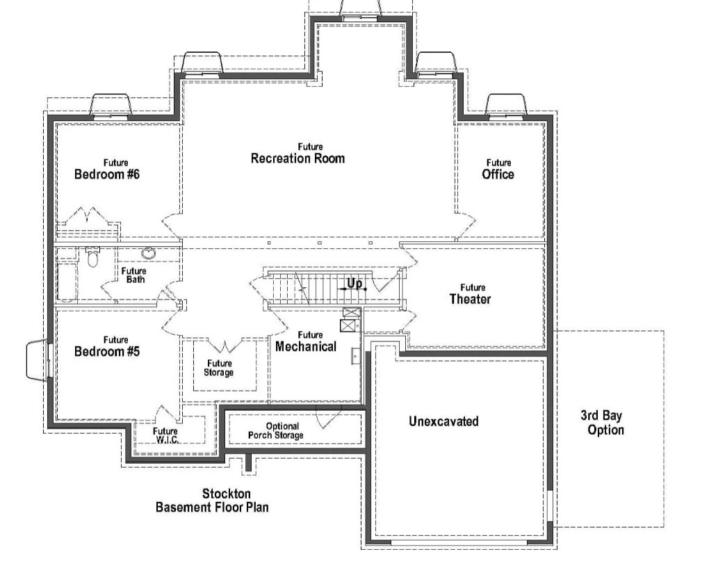 General floor plan - options will vary