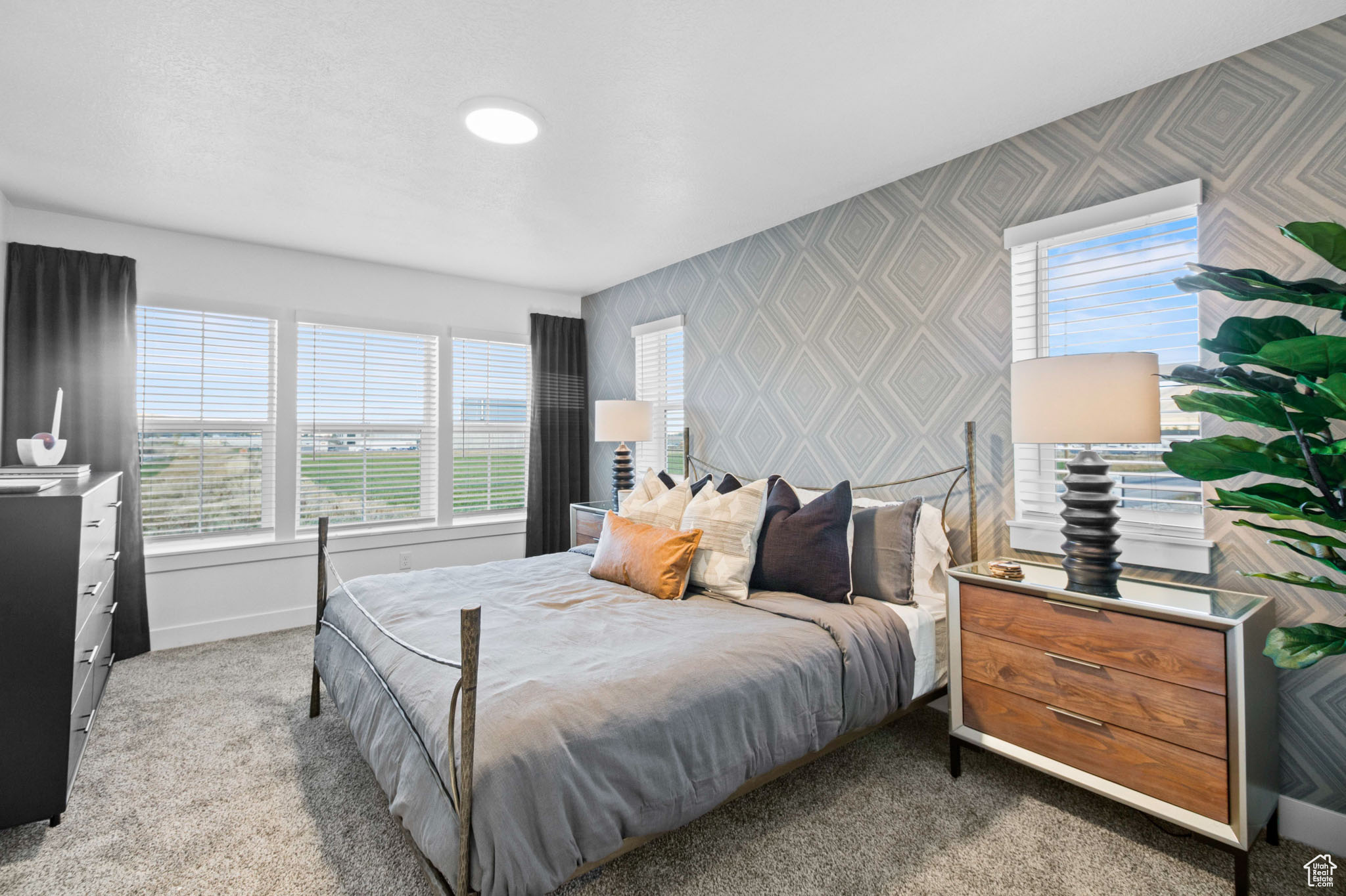 Bedroom featuring carpet flooring