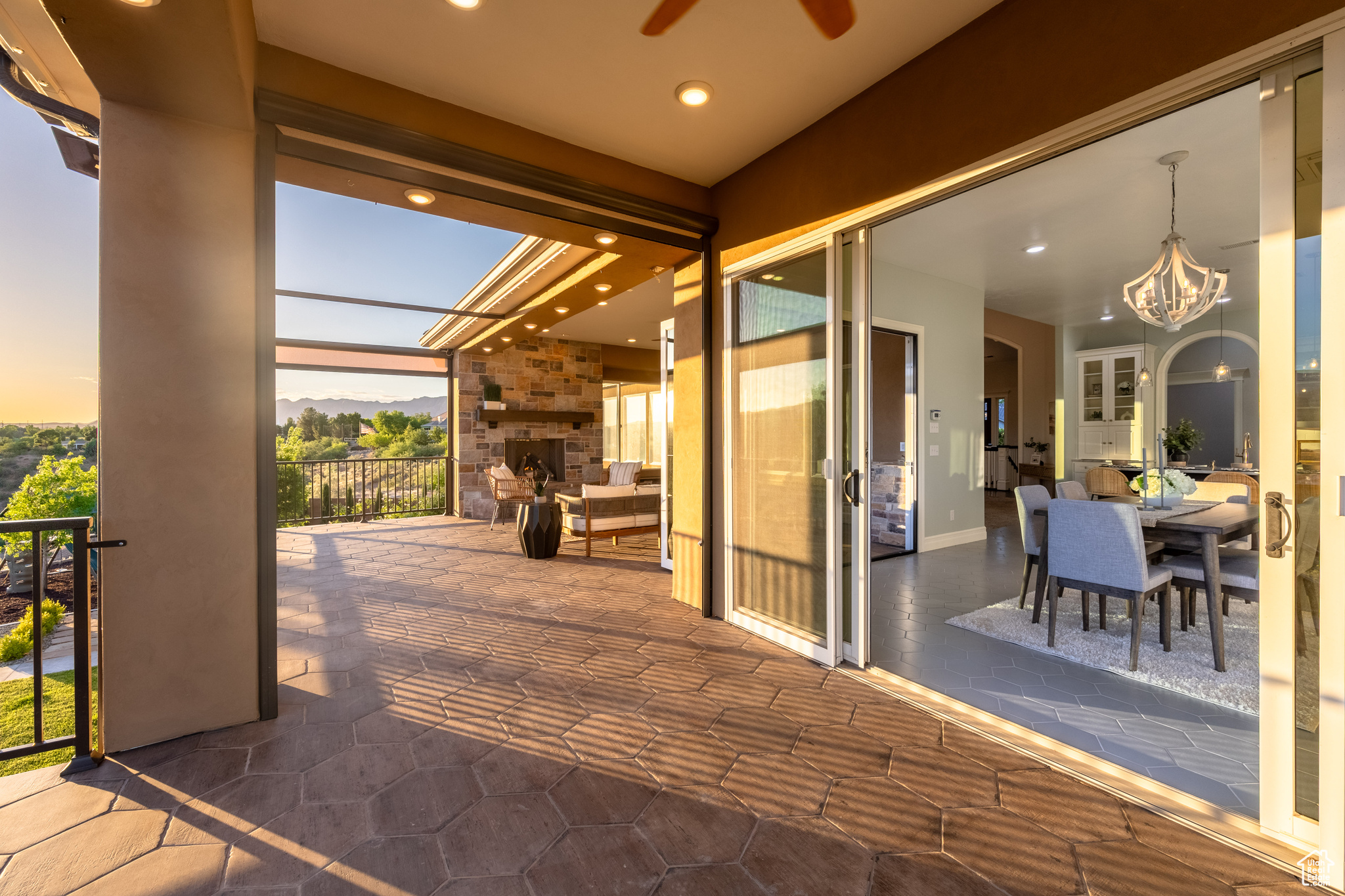 Exterior space with a patio