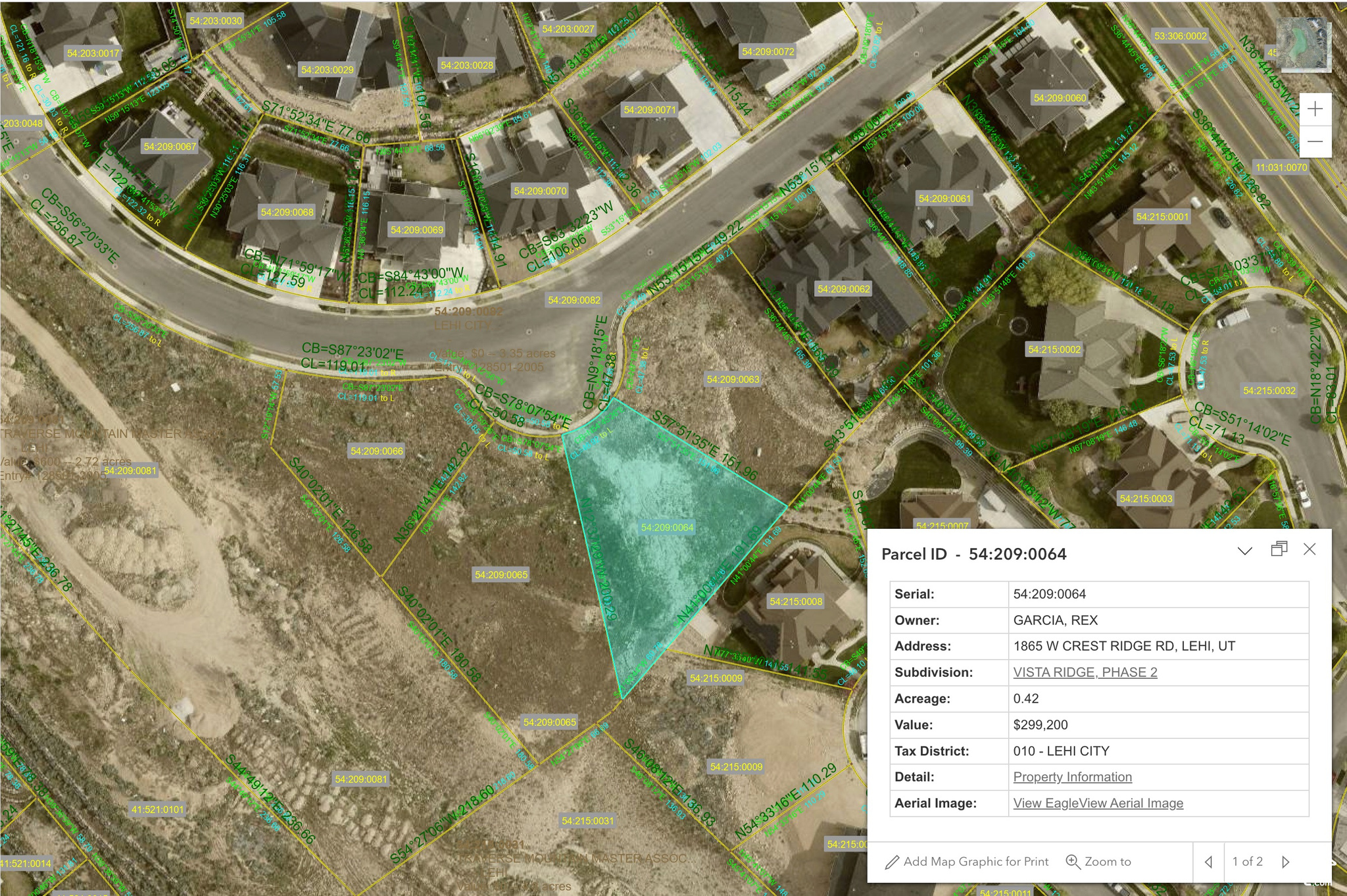 1865 W CREST RIDGE #64, Lehi, Utah 84043, ,Land,For sale,CREST RIDGE,2004288