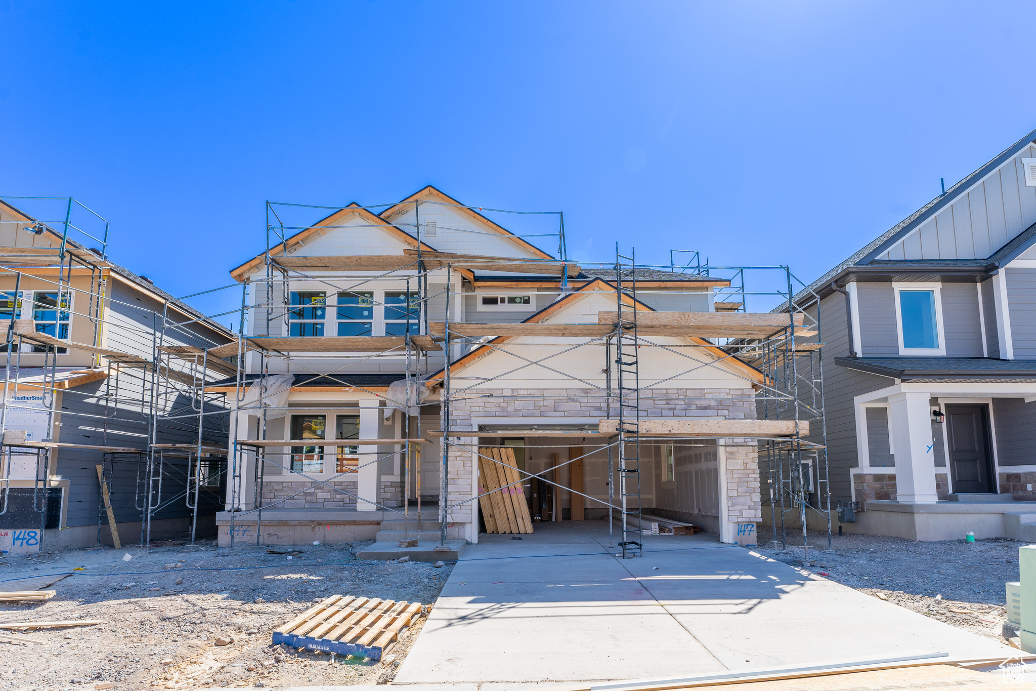 Property under construction featuring a balcony