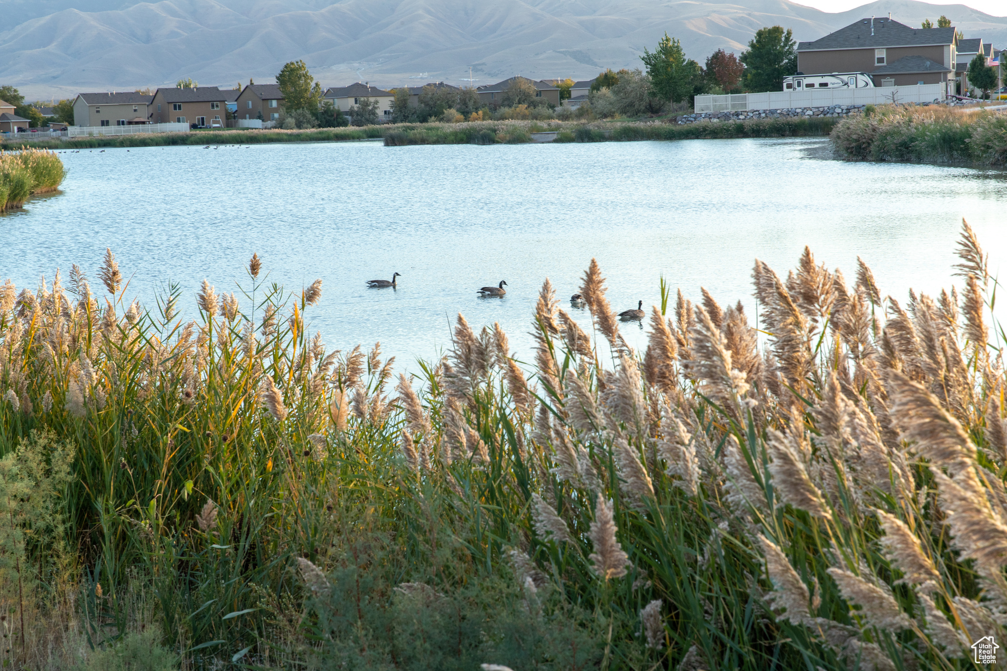 View of water feature featuring a mountain view