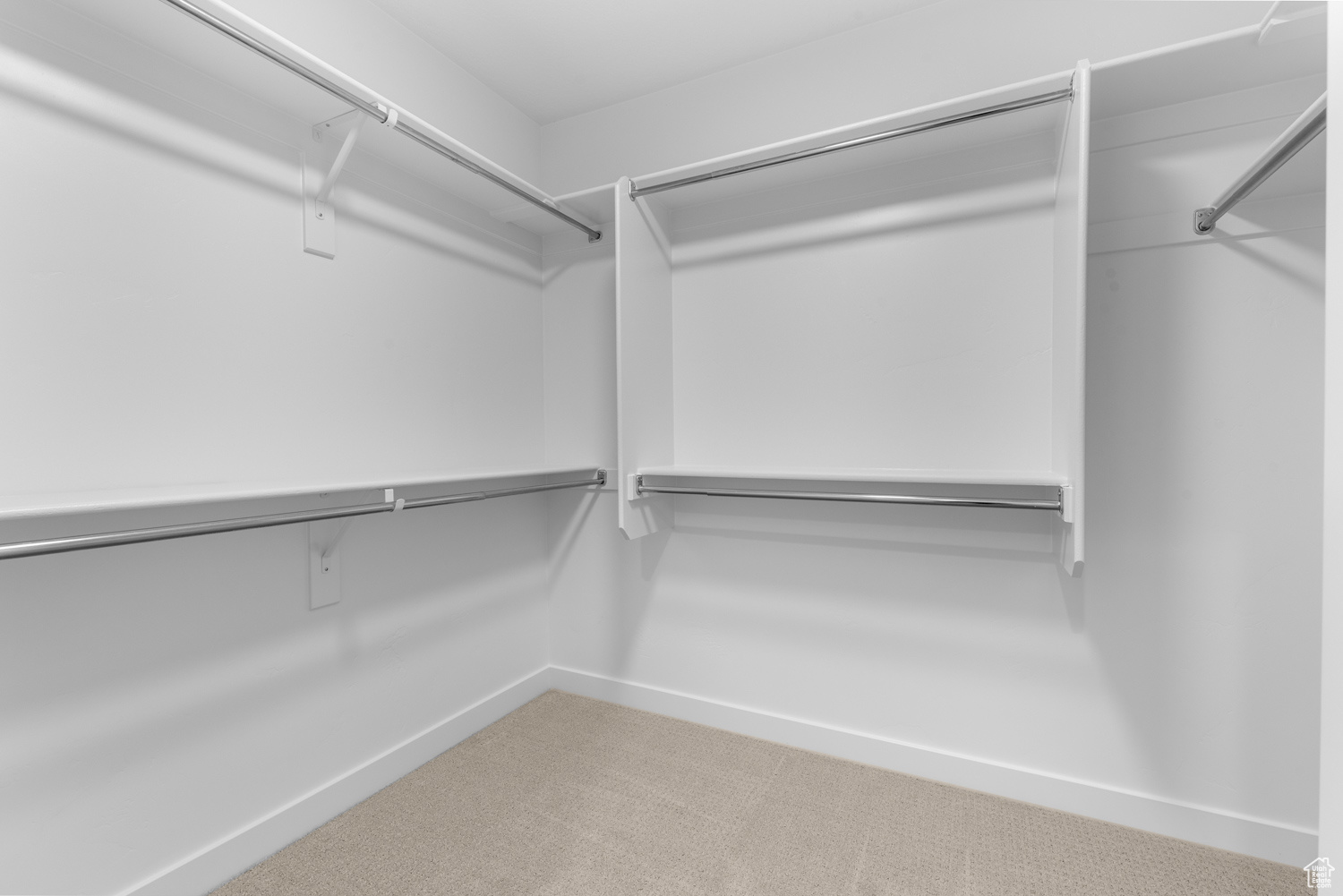 Walk in closet featuring carpet