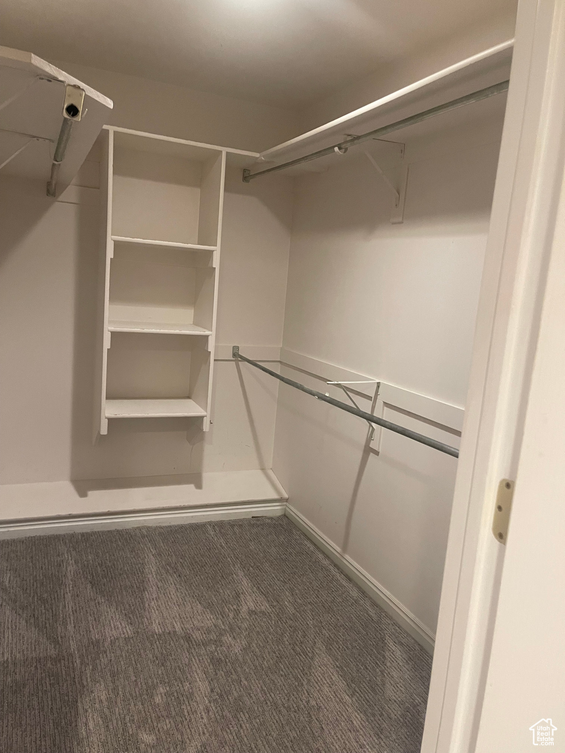 Primary Bedroom Walk in closet with carpet