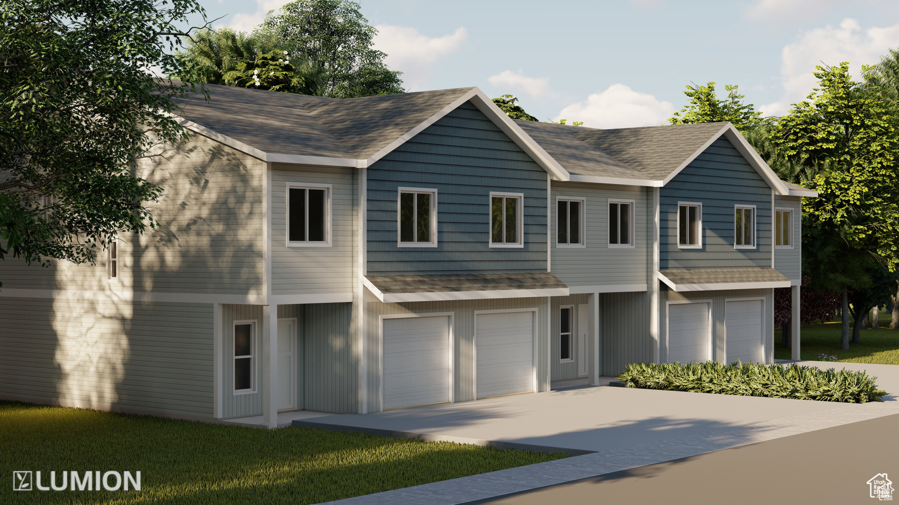 Exterior rendering is of a previously built townhome. Exterior colors vary depending on the townhome.