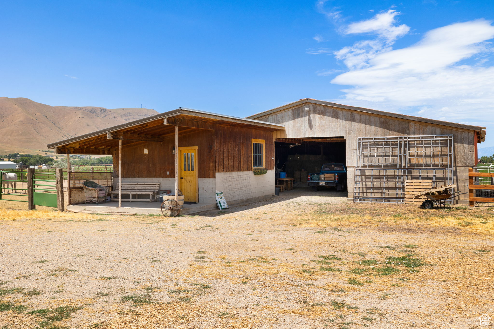 Barn and tack/tool shed