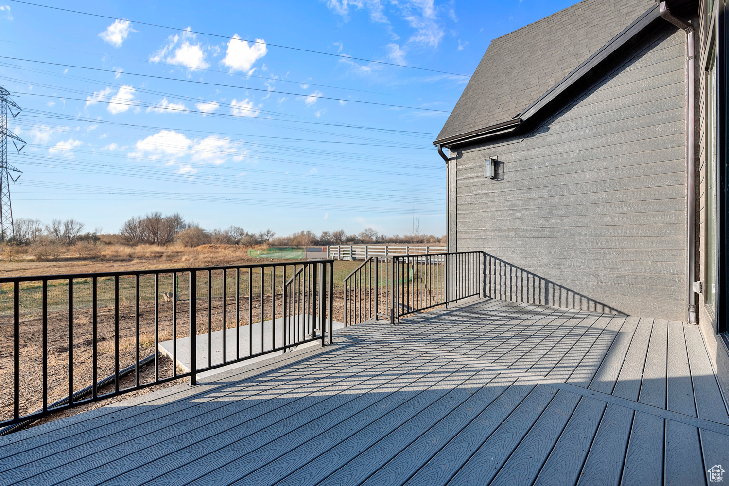 View of wooden terrace