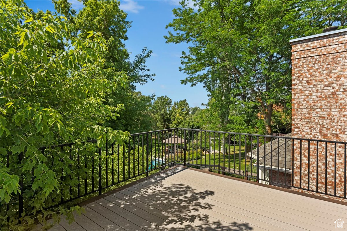 View of deck