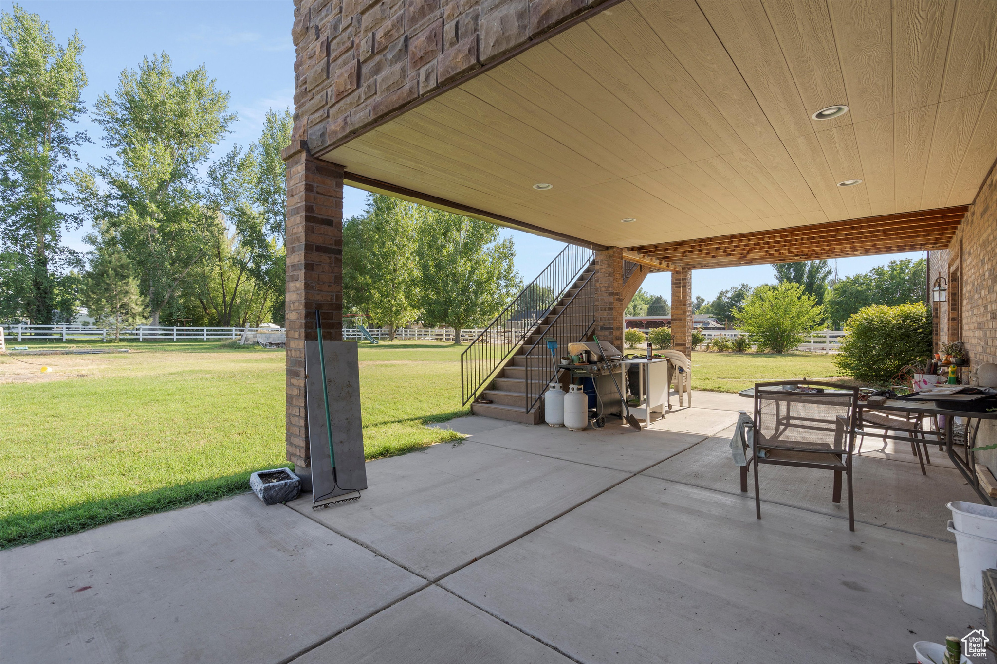 View of covered patio