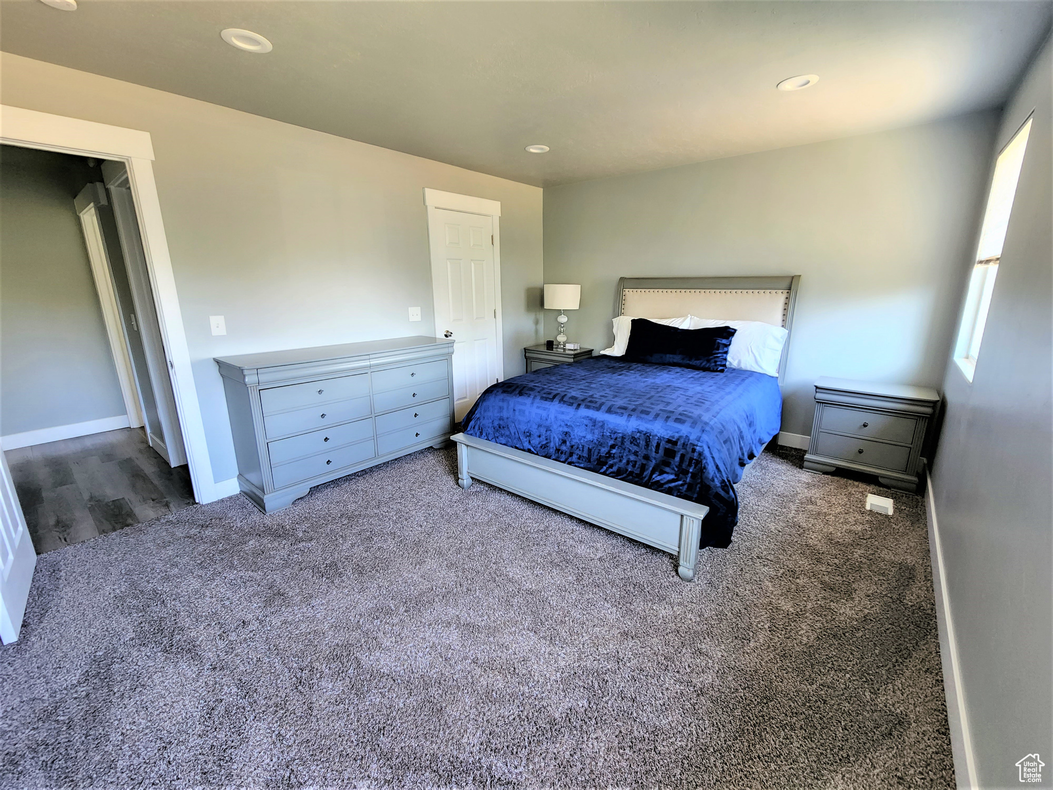 Bedroom featuring carpet flooring