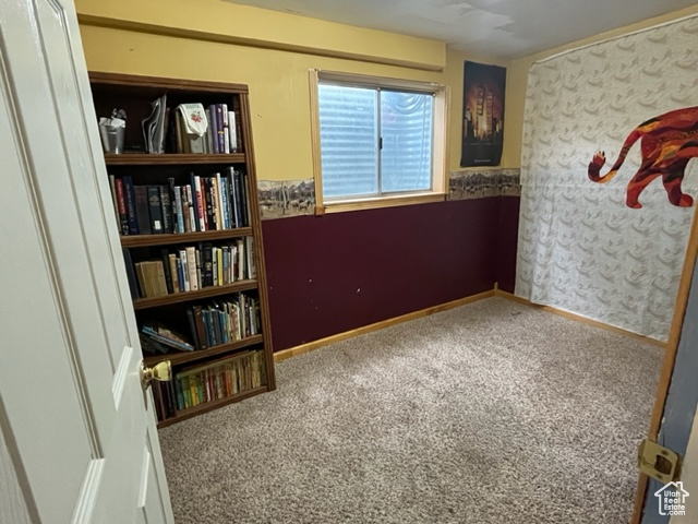 View of basement bedroom.