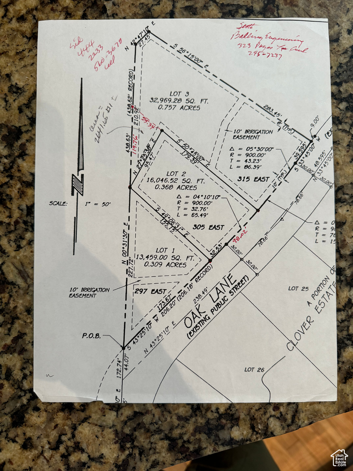 All 3 Lots Engineering Map