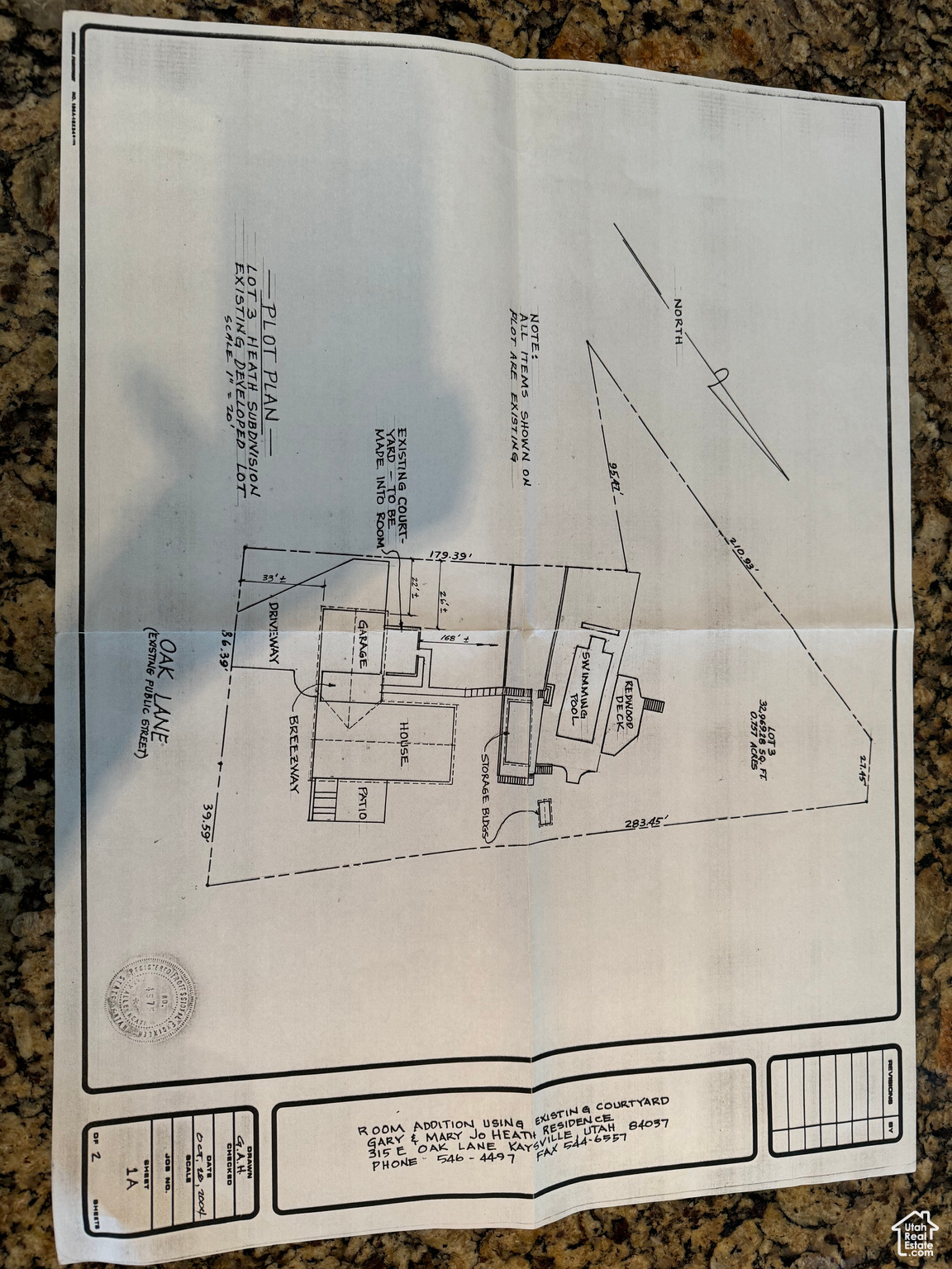 House Lot Engineering Map