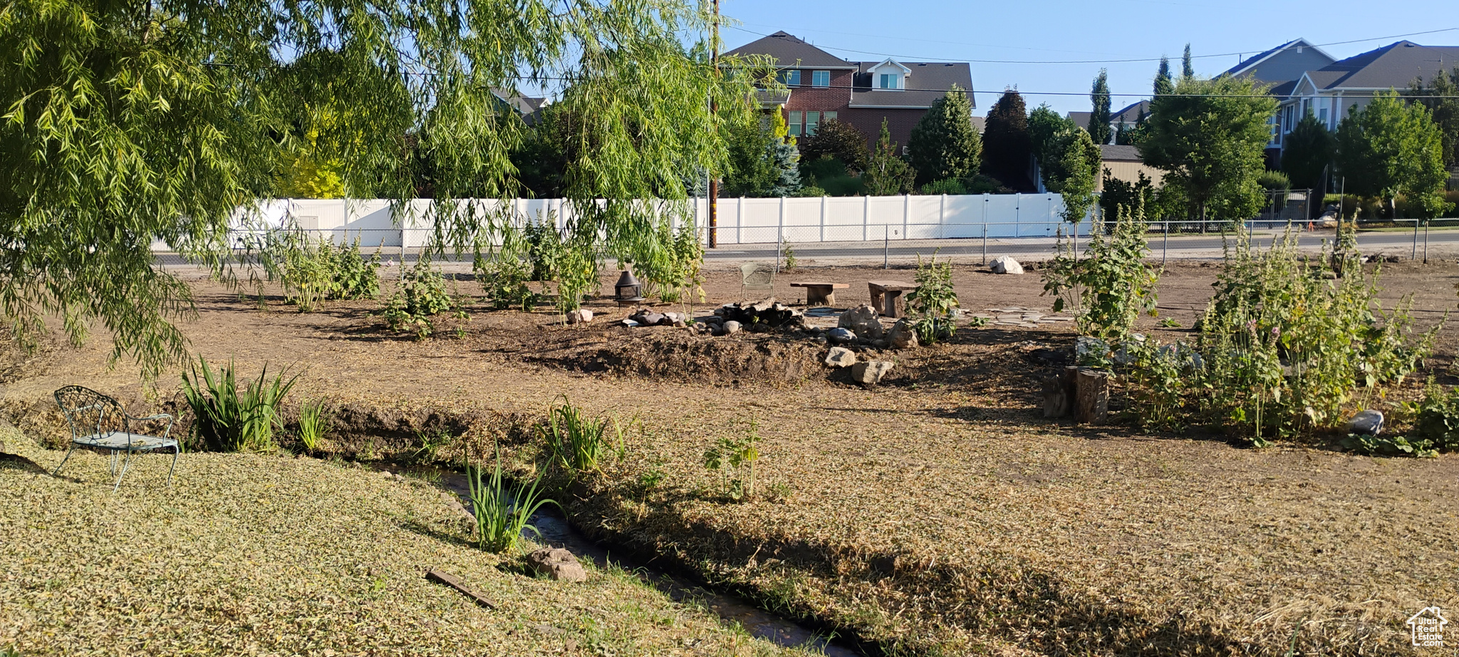 View of yard facing north