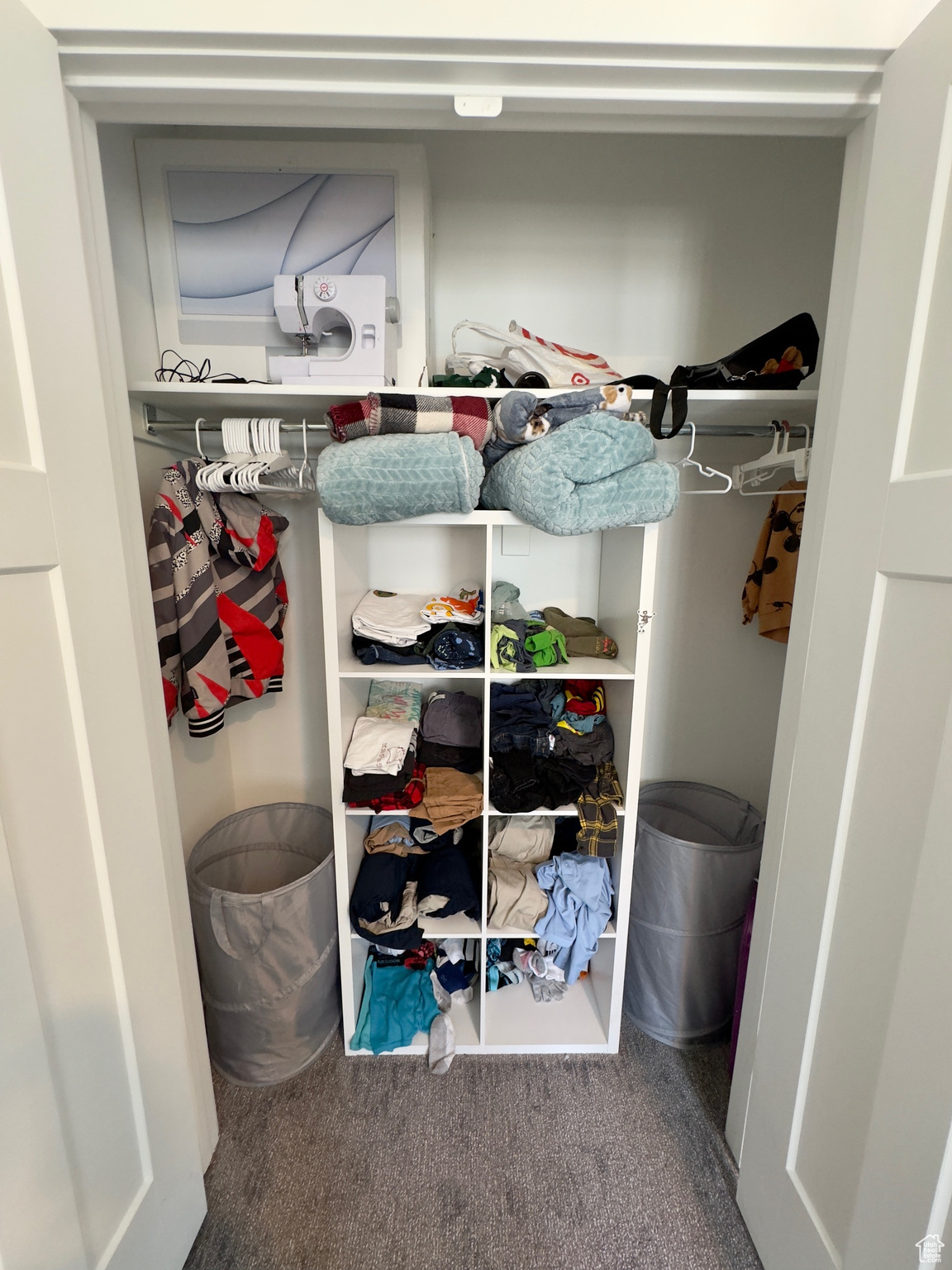 Closet inside bedroom