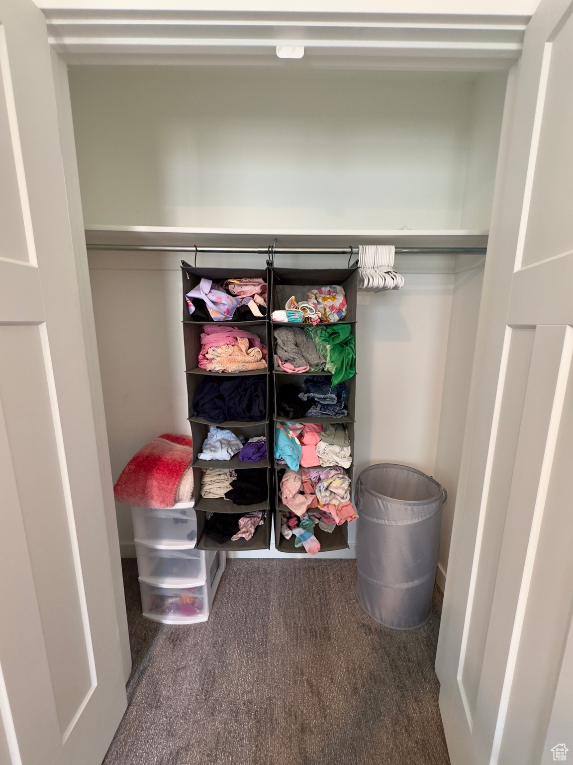 Closet inside bedroom