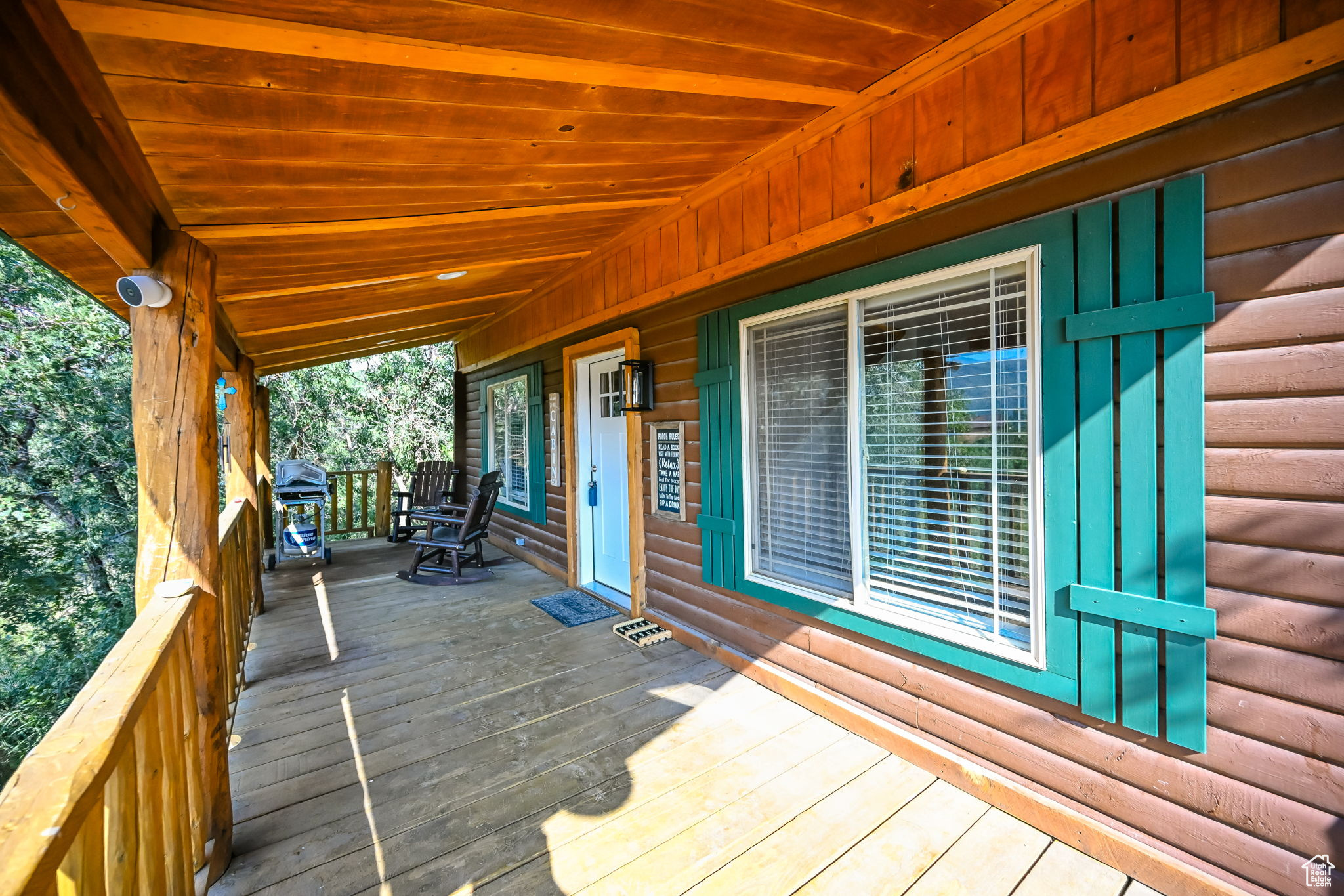 View of wooden terrace