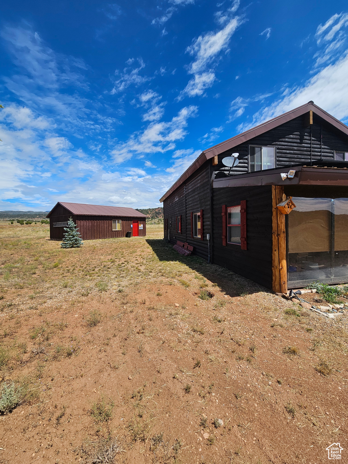 Back of Home & Detached Garage