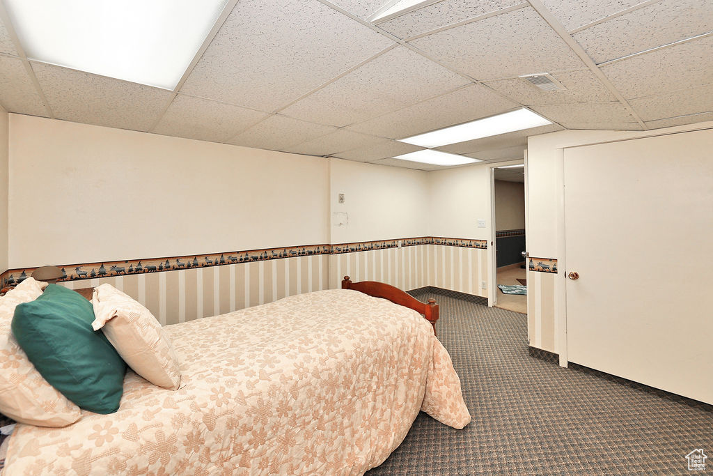 4th Bedroom featuring carpet floors