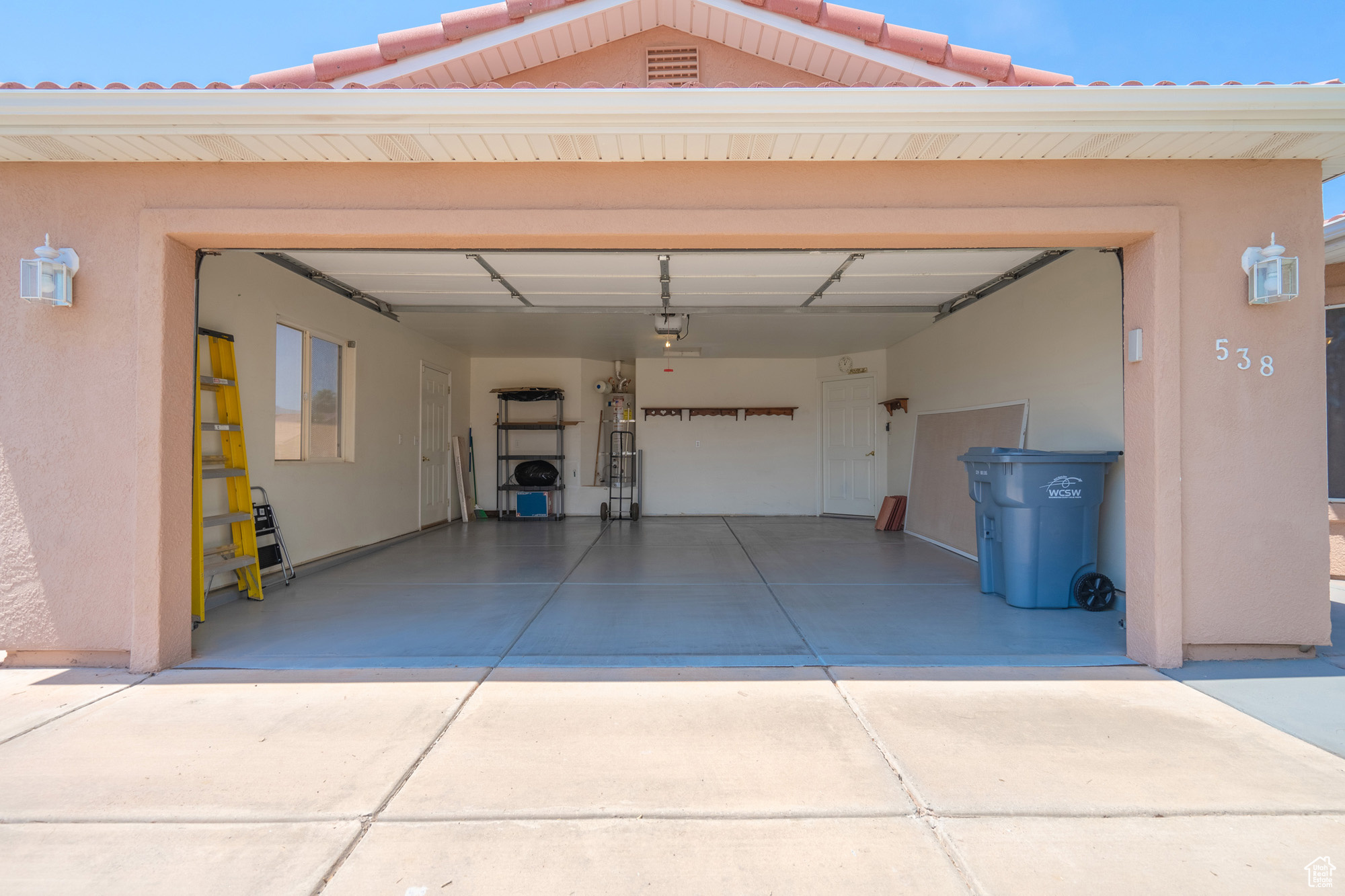 Two car Garage with finished floor