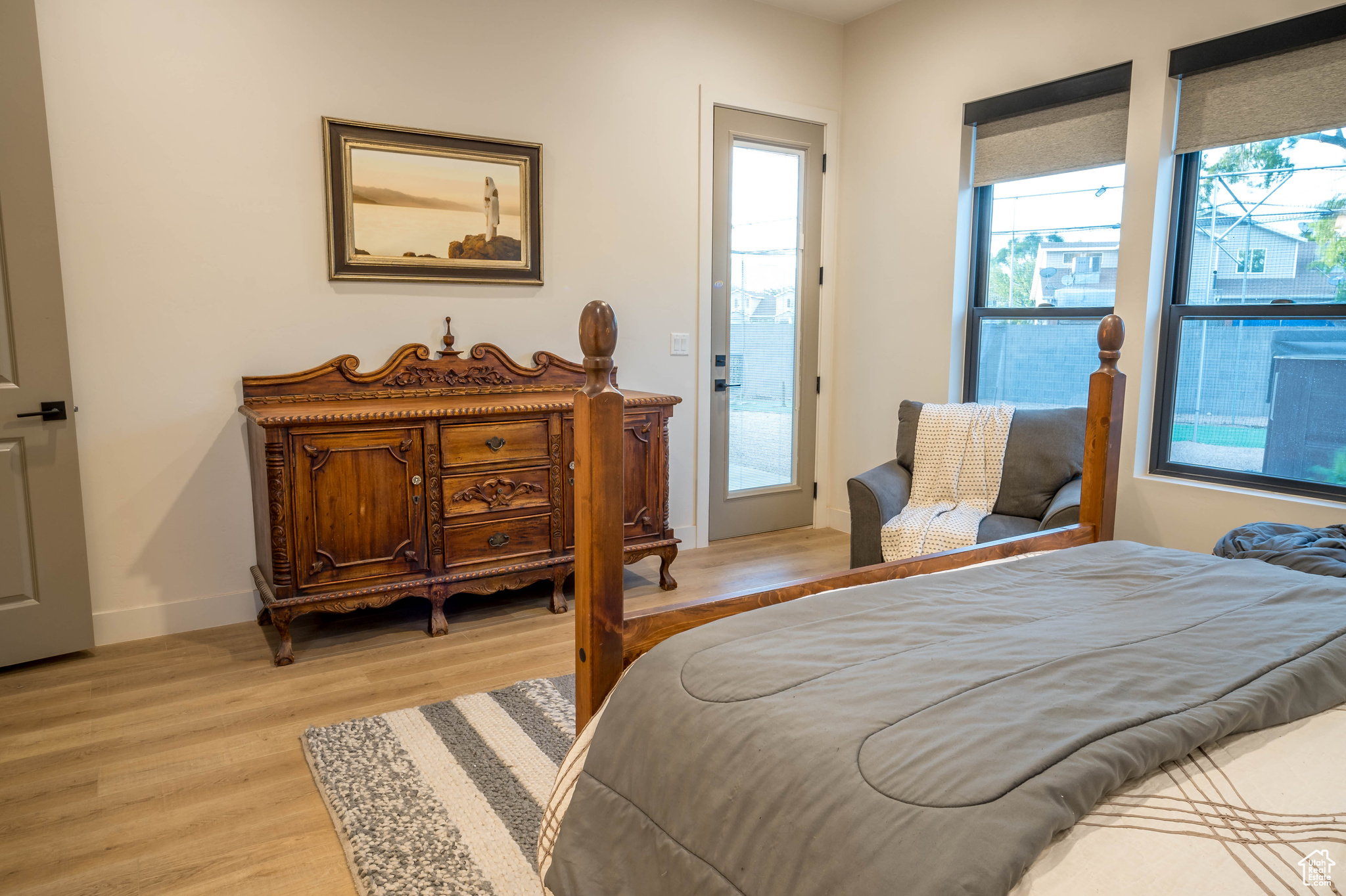 MasterBedroom featuring light hardwood / wood-style flooring