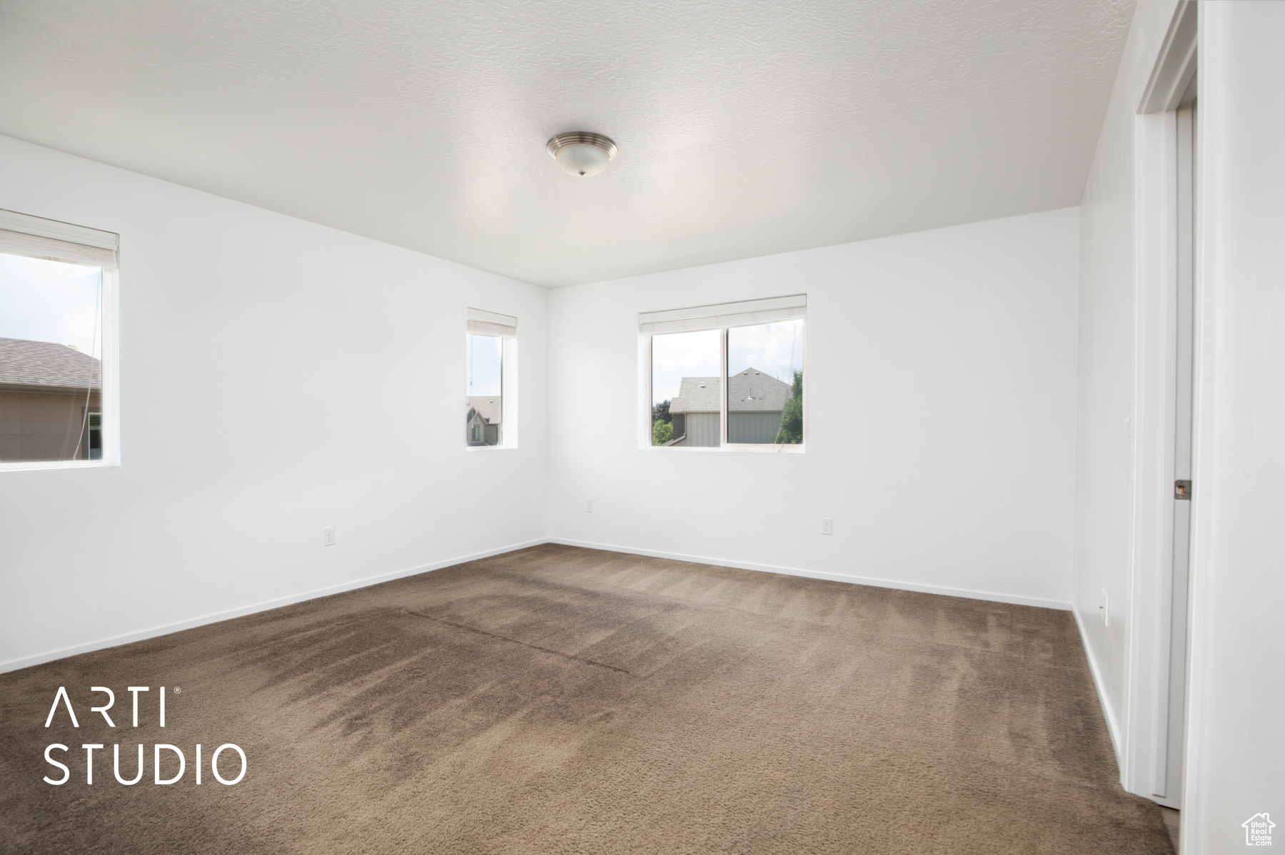 View of carpeted empty room