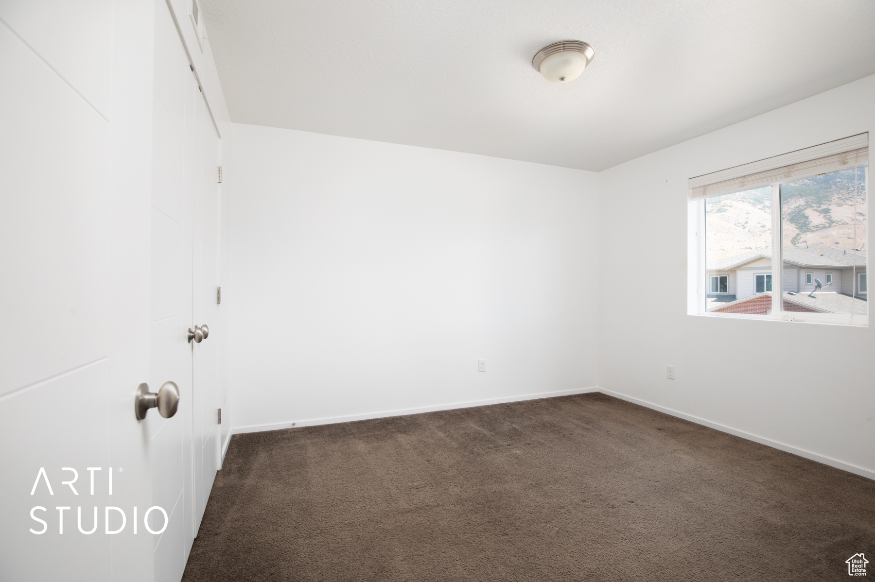 View of carpeted empty room