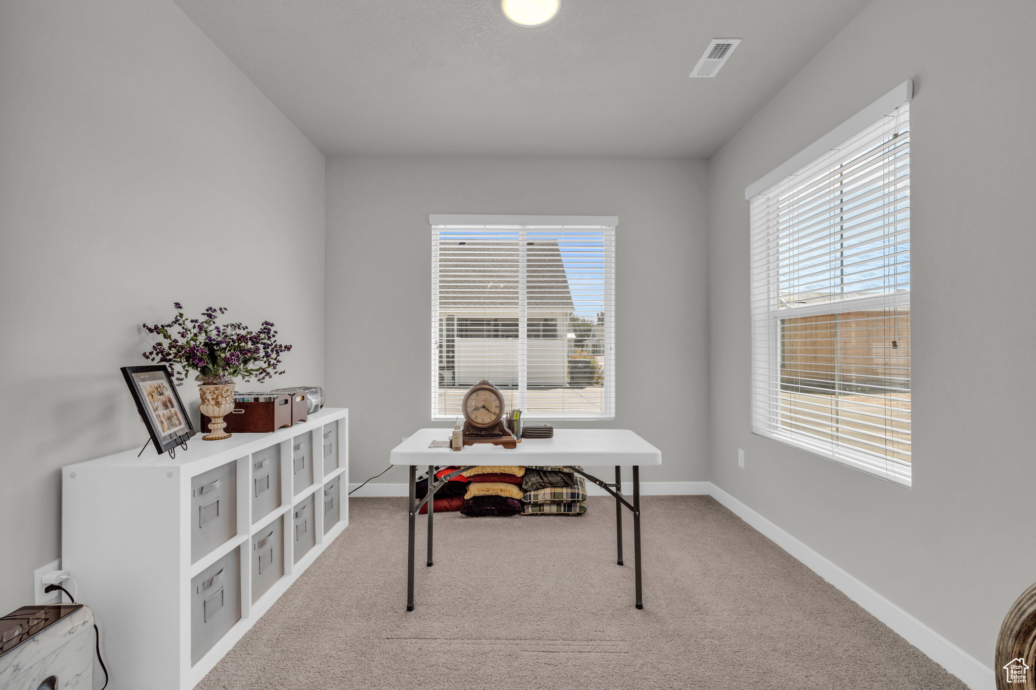 View of carpeted office