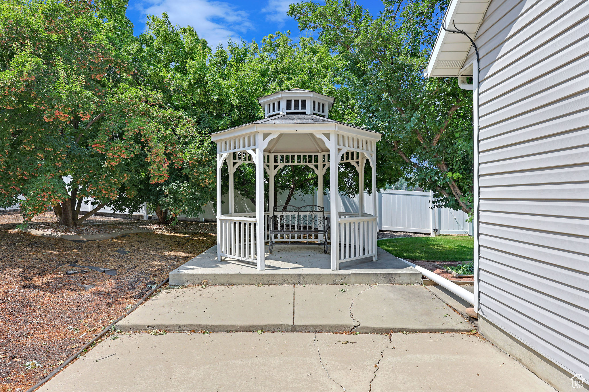 Side of House with Extra Parking and Gazebo