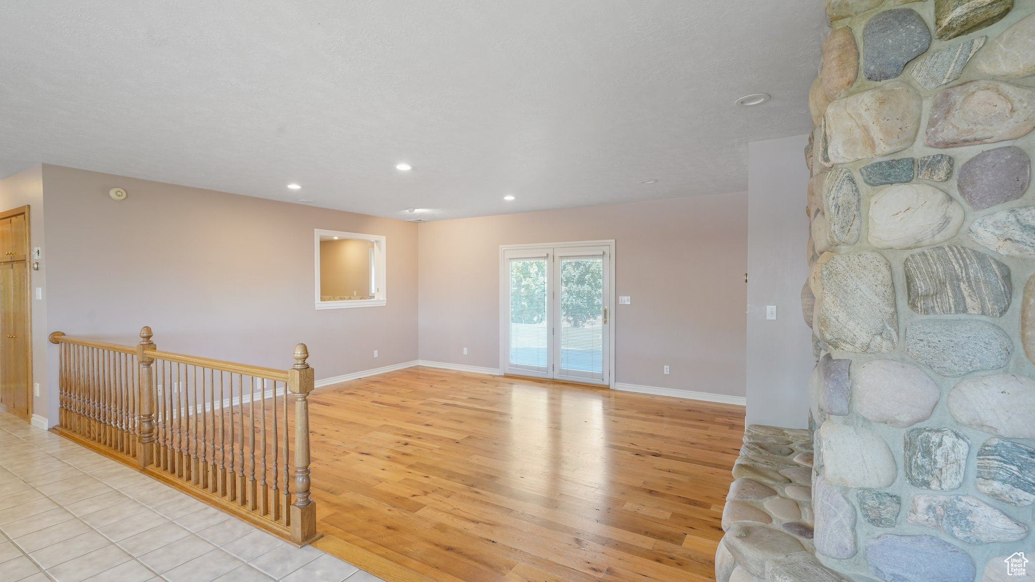 Living room featuring light hardwood / wood-style flooring