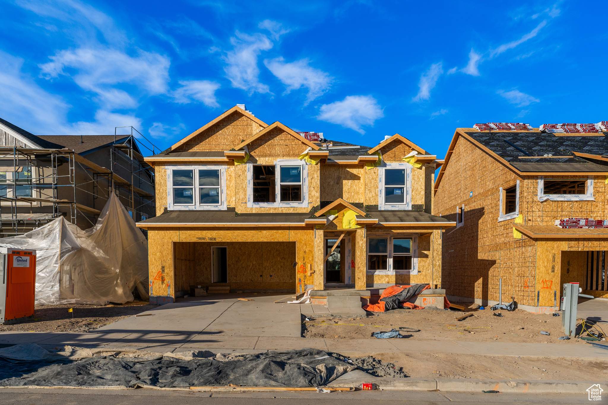 View of property in mid-construction