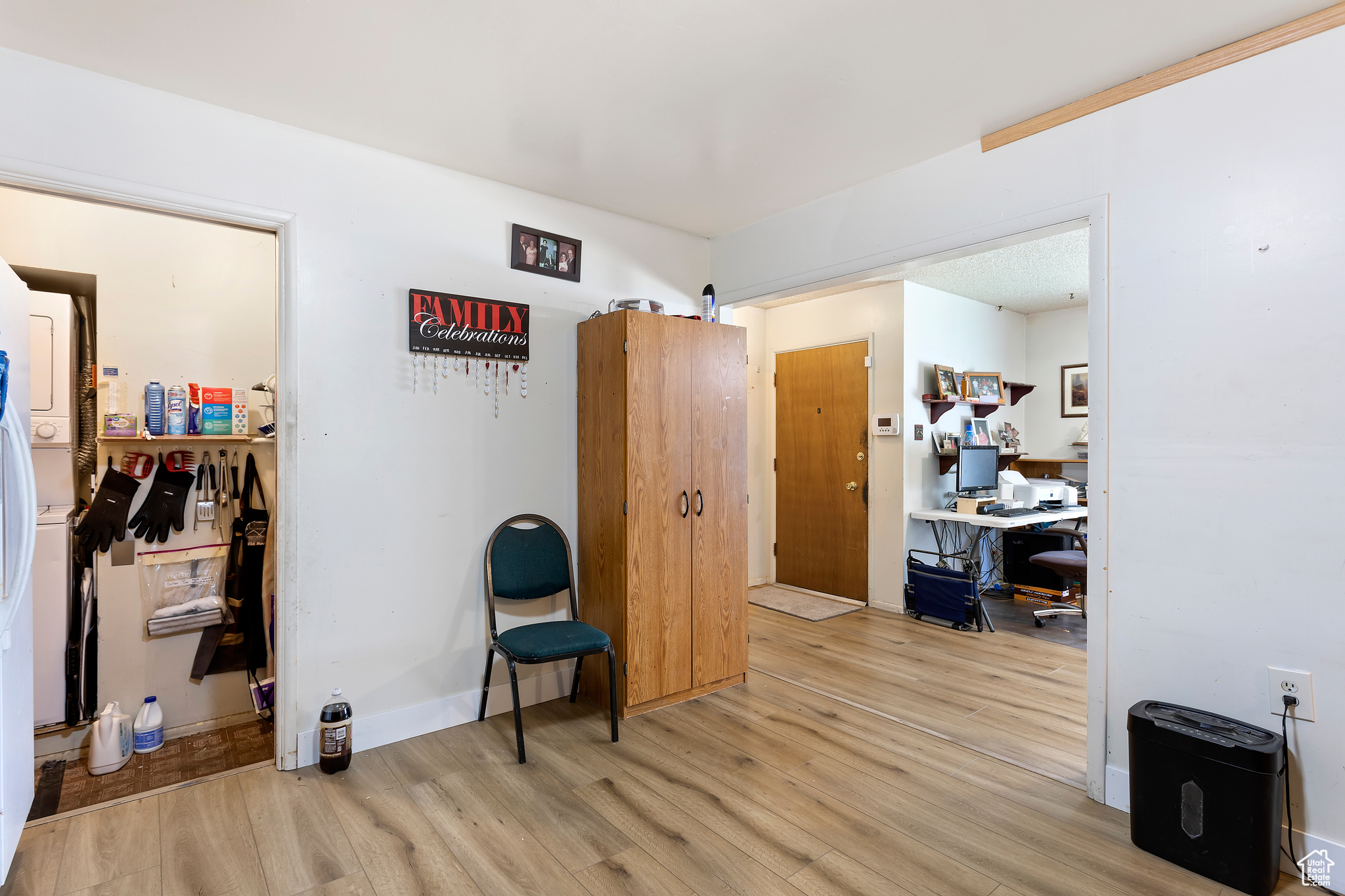 Interior space featuring light hardwood / wood-style floors