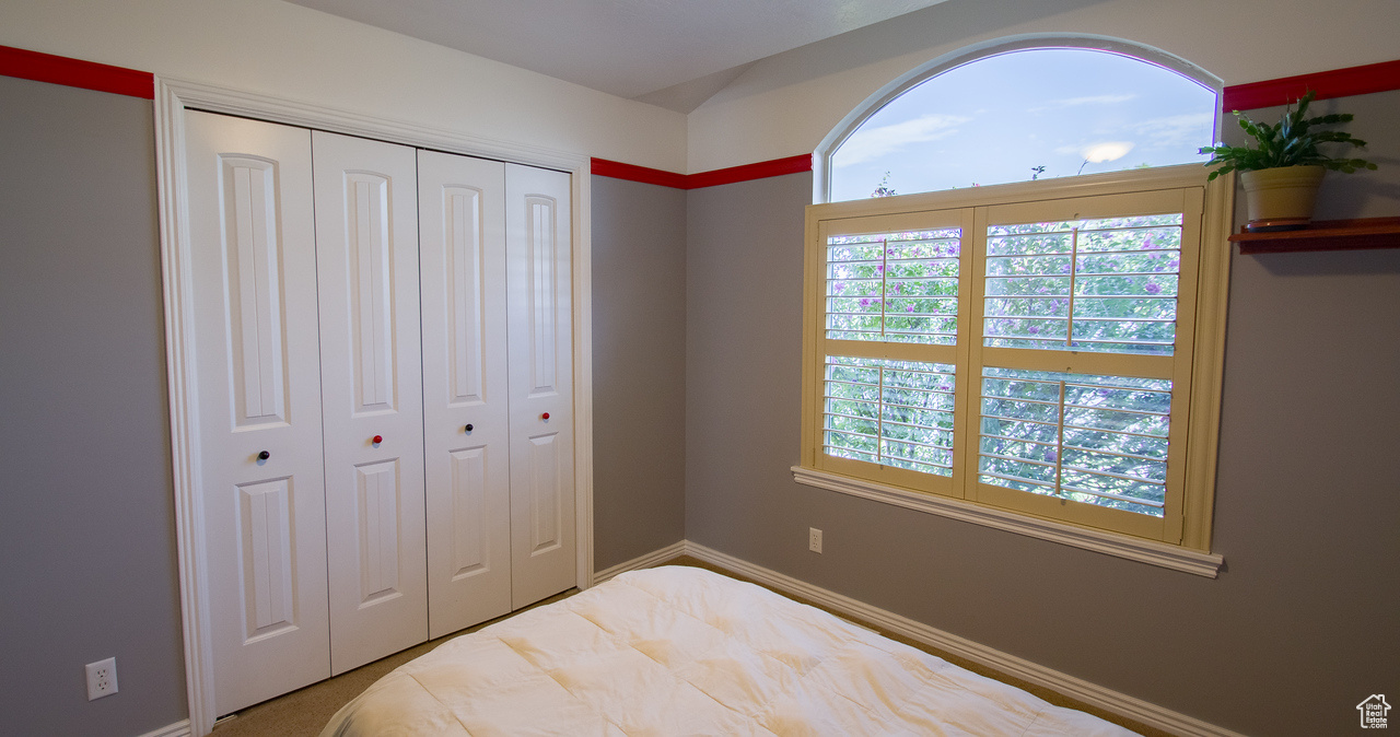 Bedroom featuring a closet