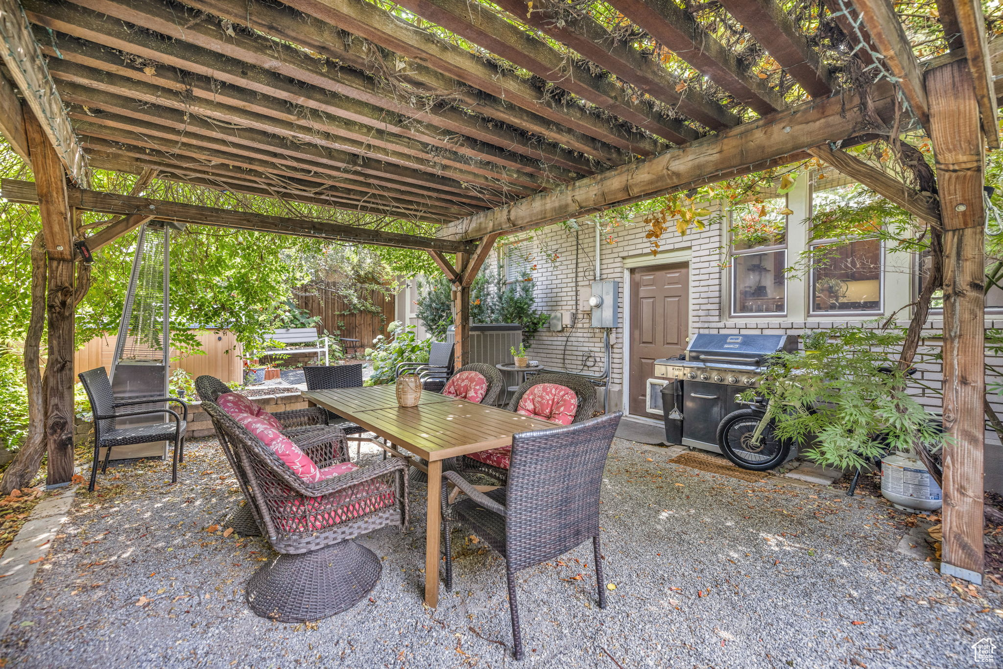 View of patio with outdoor lounge area