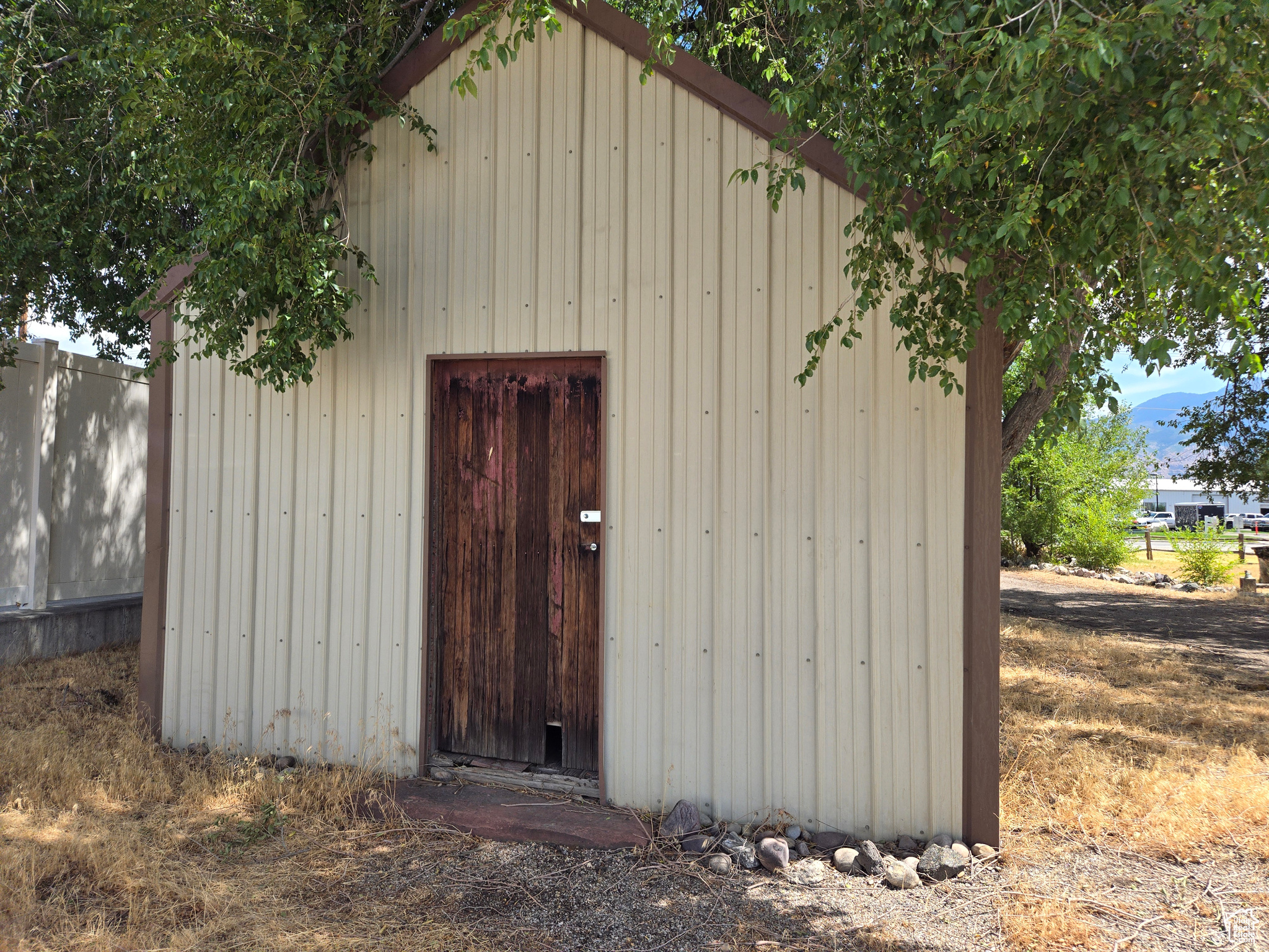 Large shed.