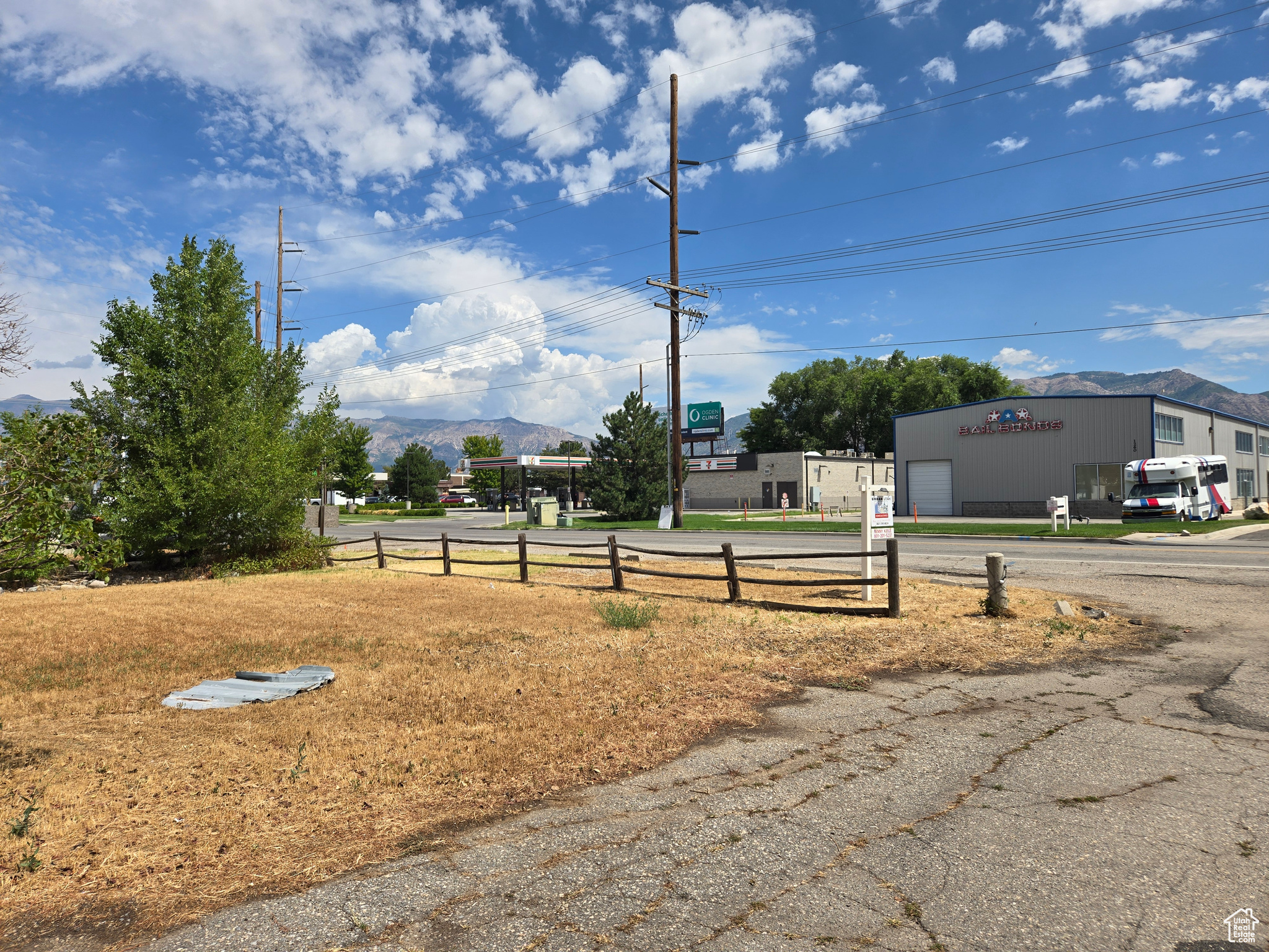 Looking NE from property.