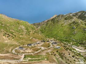 Exterior space featuring a mountain view