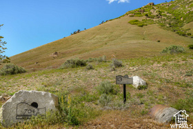 View of mountain feature with a rural view