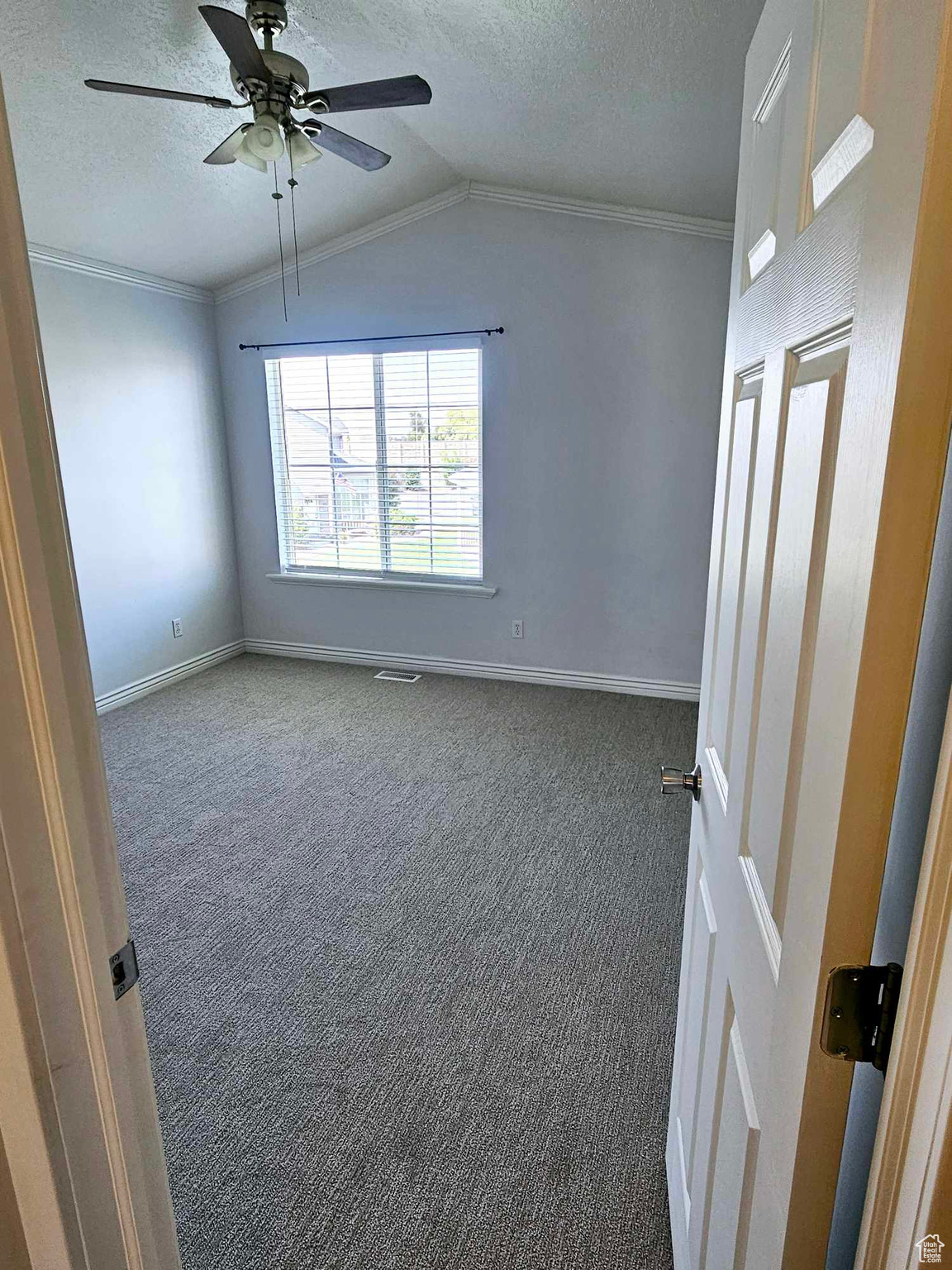 primary bedroom with brand neww carpet