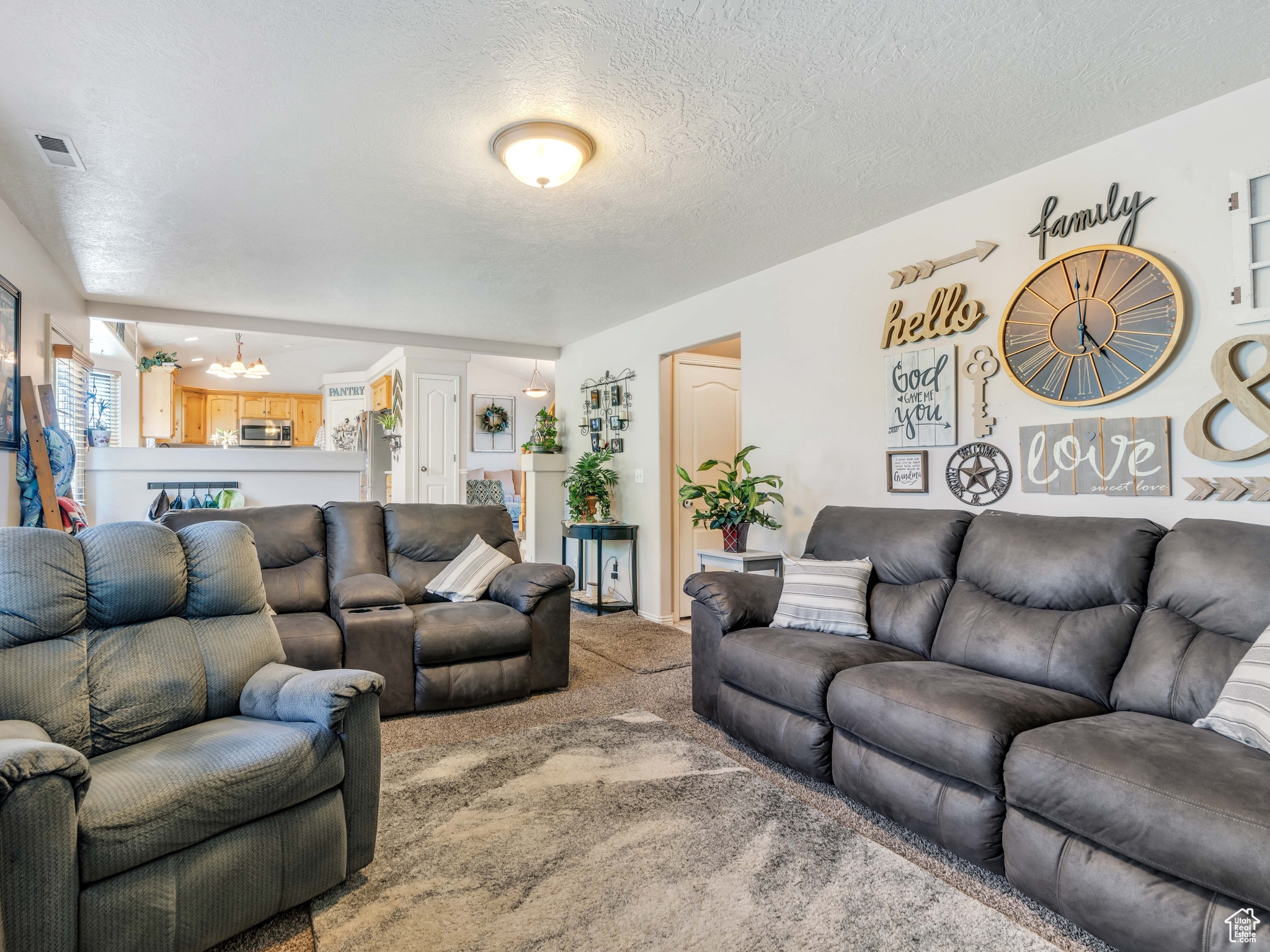 Family Room with walkout to back yard