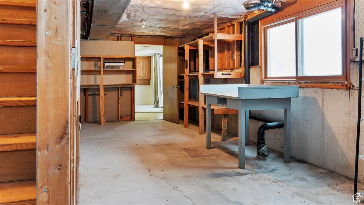 Back Basement Stairs Next to Garage Entry into the Mudroom.