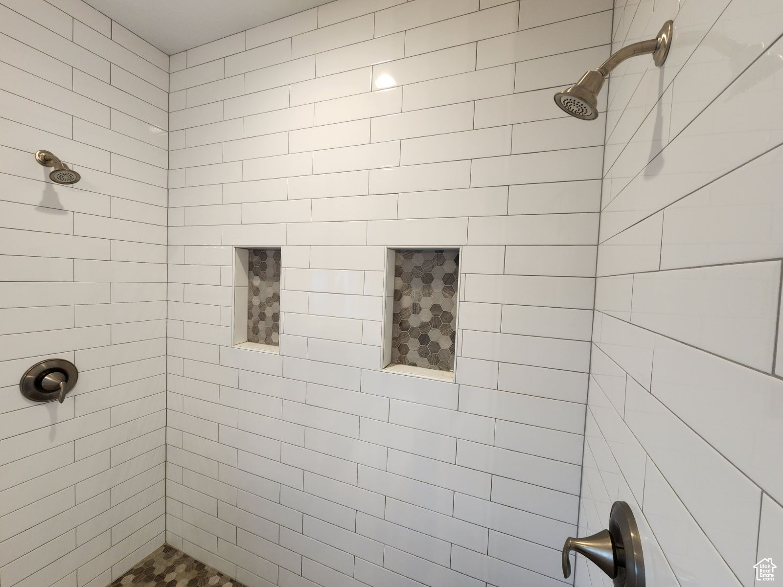 Bathroom with tiled shower